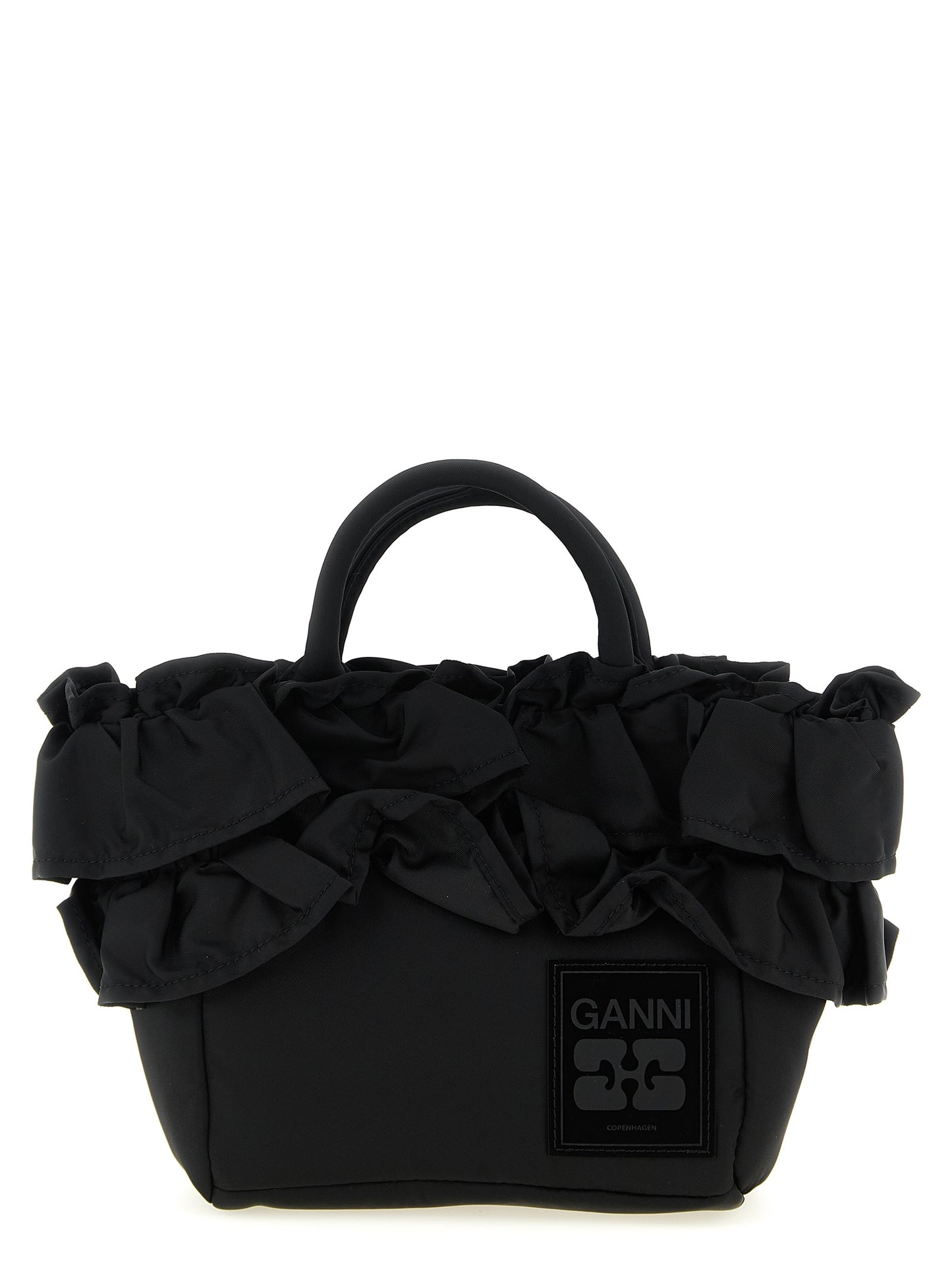 Ganni Women 'Mini Shopper Ruffle' Handbag GANNI