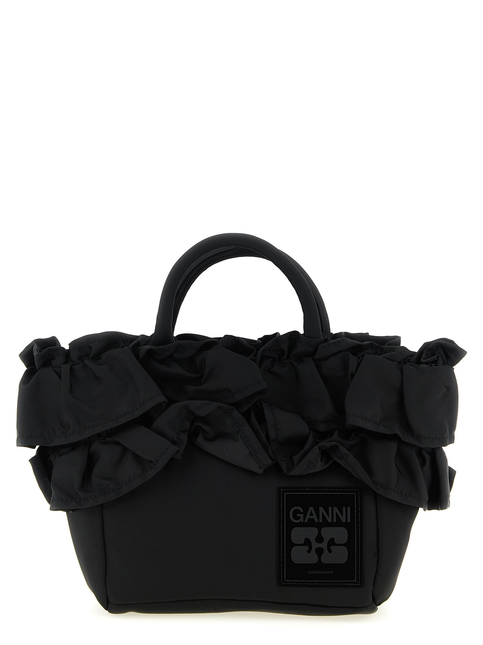 Ganni Women 'Mini Shopper Ruffle' Handbag GANNI