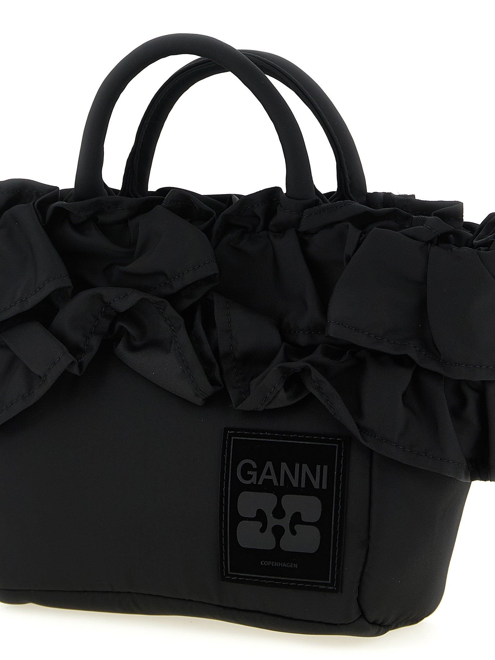 Ganni Women 'Mini Shopper Ruffle' Handbag GANNI