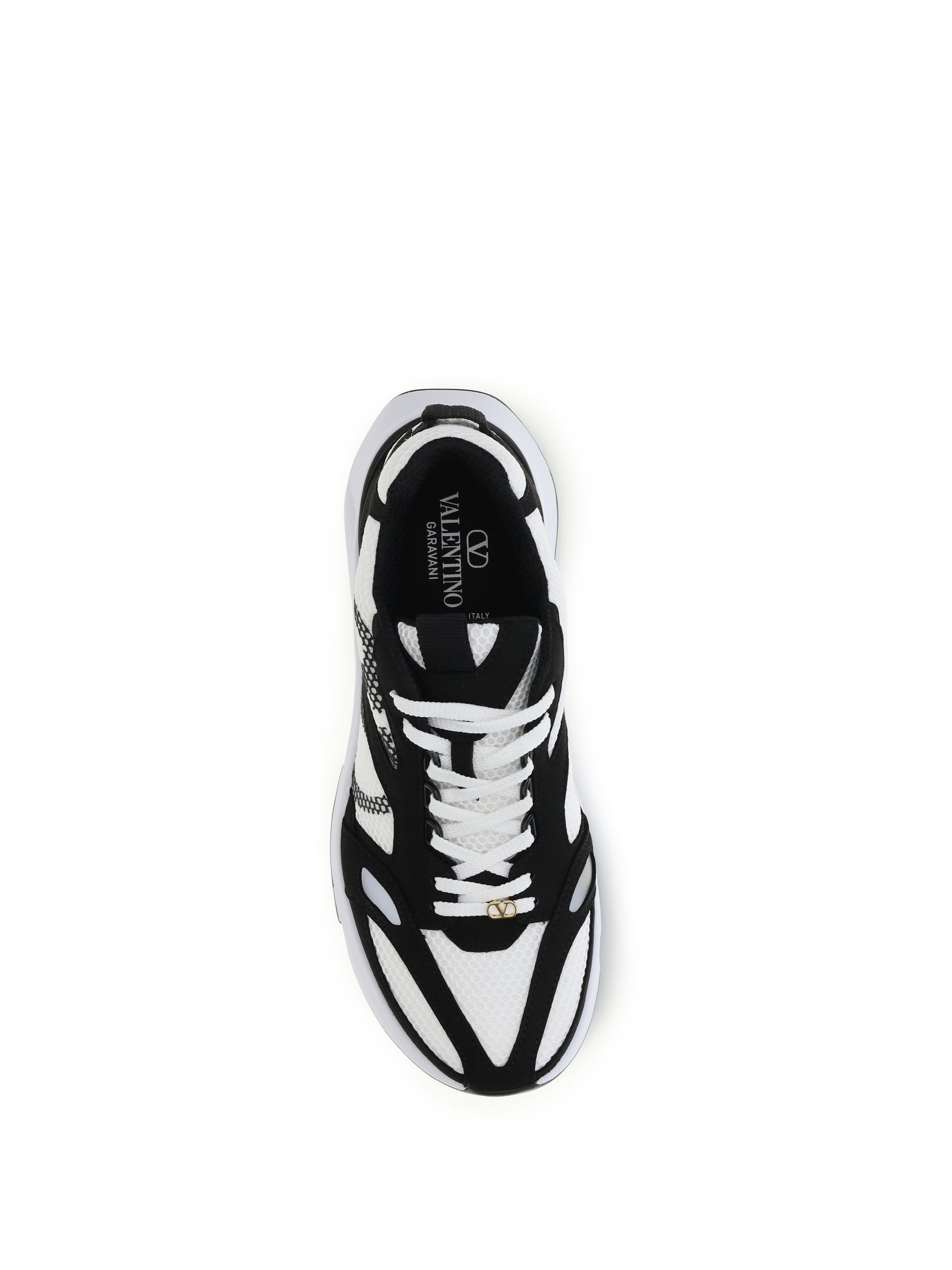 Valentino Garavani Men Demivee Mesh And Suede Sneakers VALENTINO GARAVANI