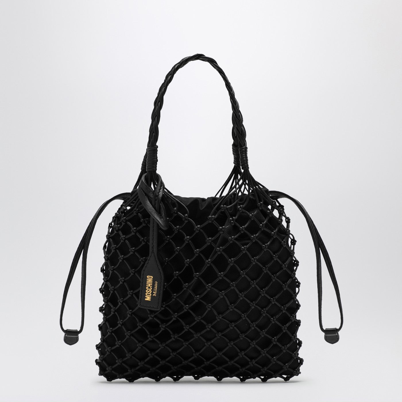 Moschino Basket Net Black Nappa Bag Women MOSCHINO
