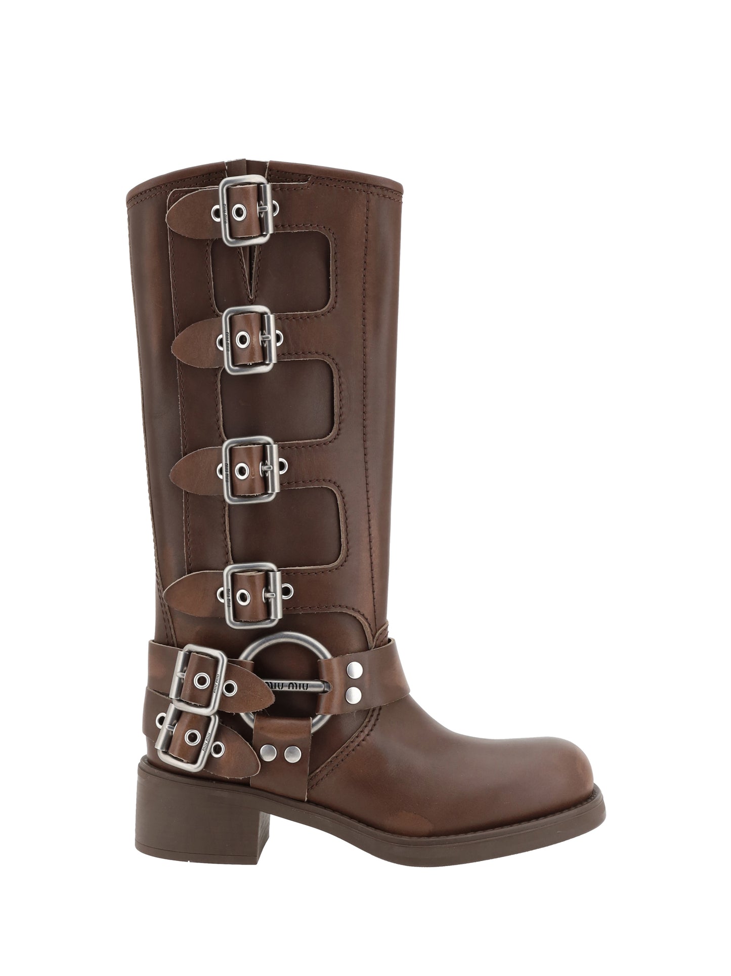 Miu Miu Women Leather Boots