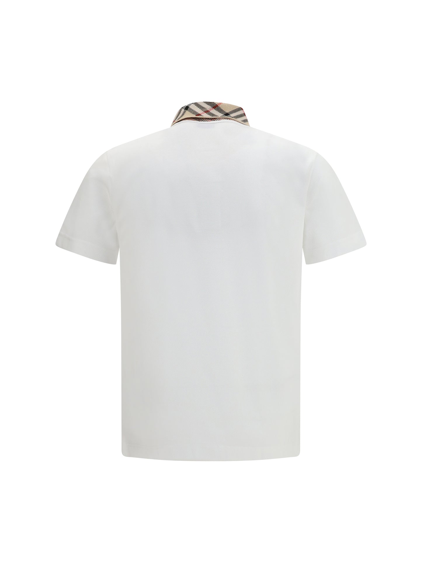 Burberry Men Cotton Check Collar Polo BURBERRY
