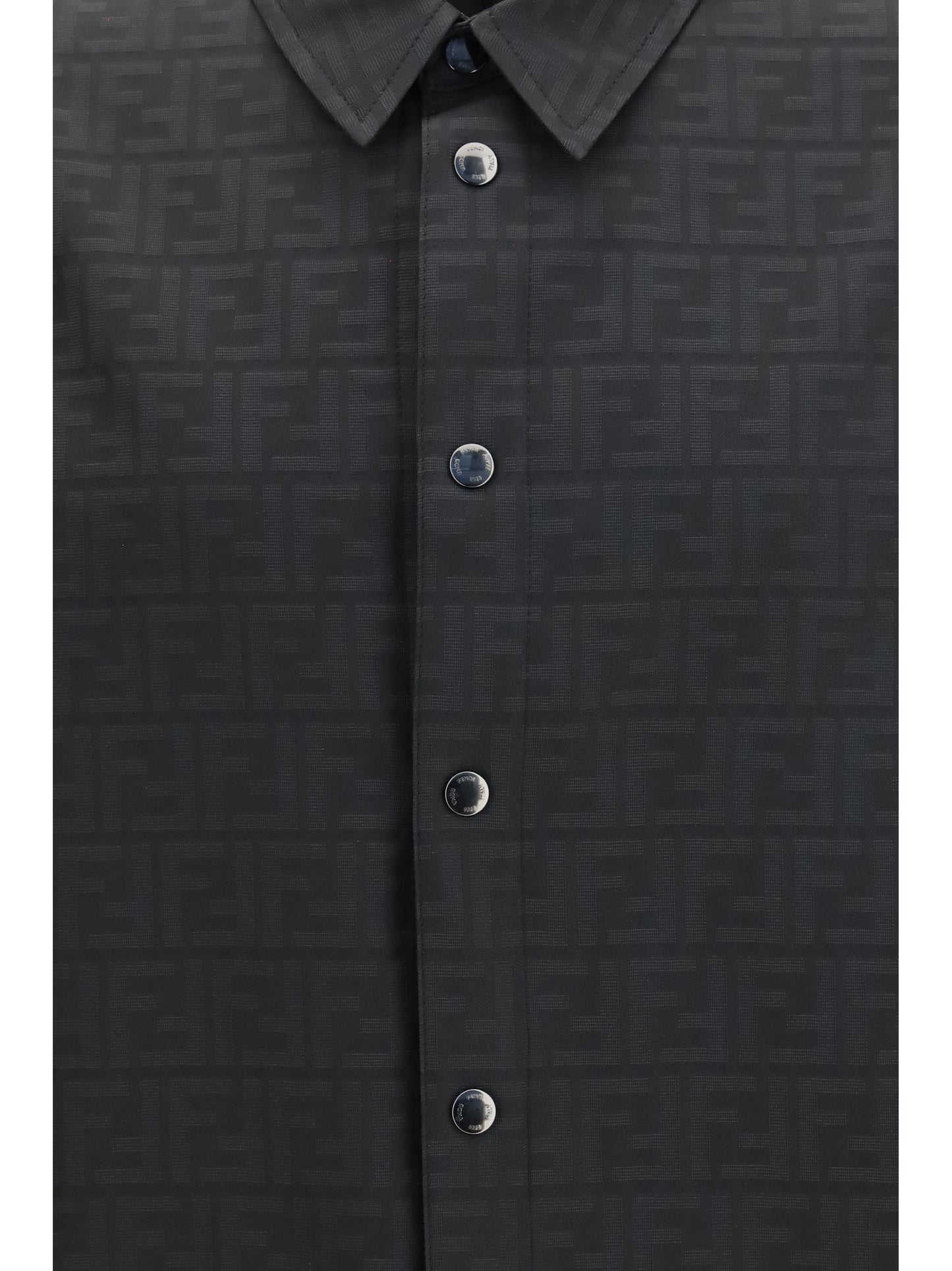 Fendi Men Ff Jacquard Nylon Shirt FENDI