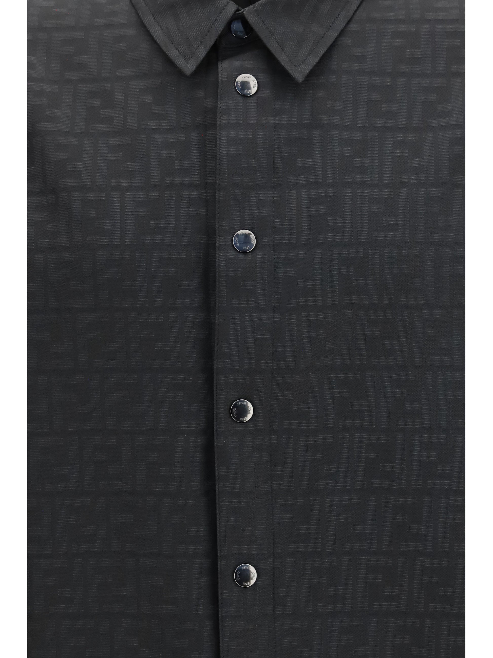 Fendi Men Ff Jacquard Nylon Shirt FENDI