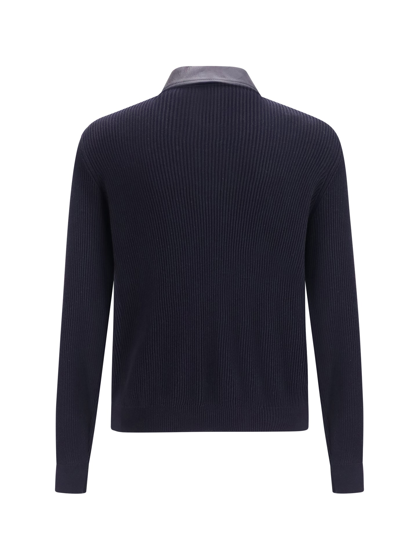 Brunello Cucinelli Men Leather And Knit Jacket BRUNELLO CUCINELLI
