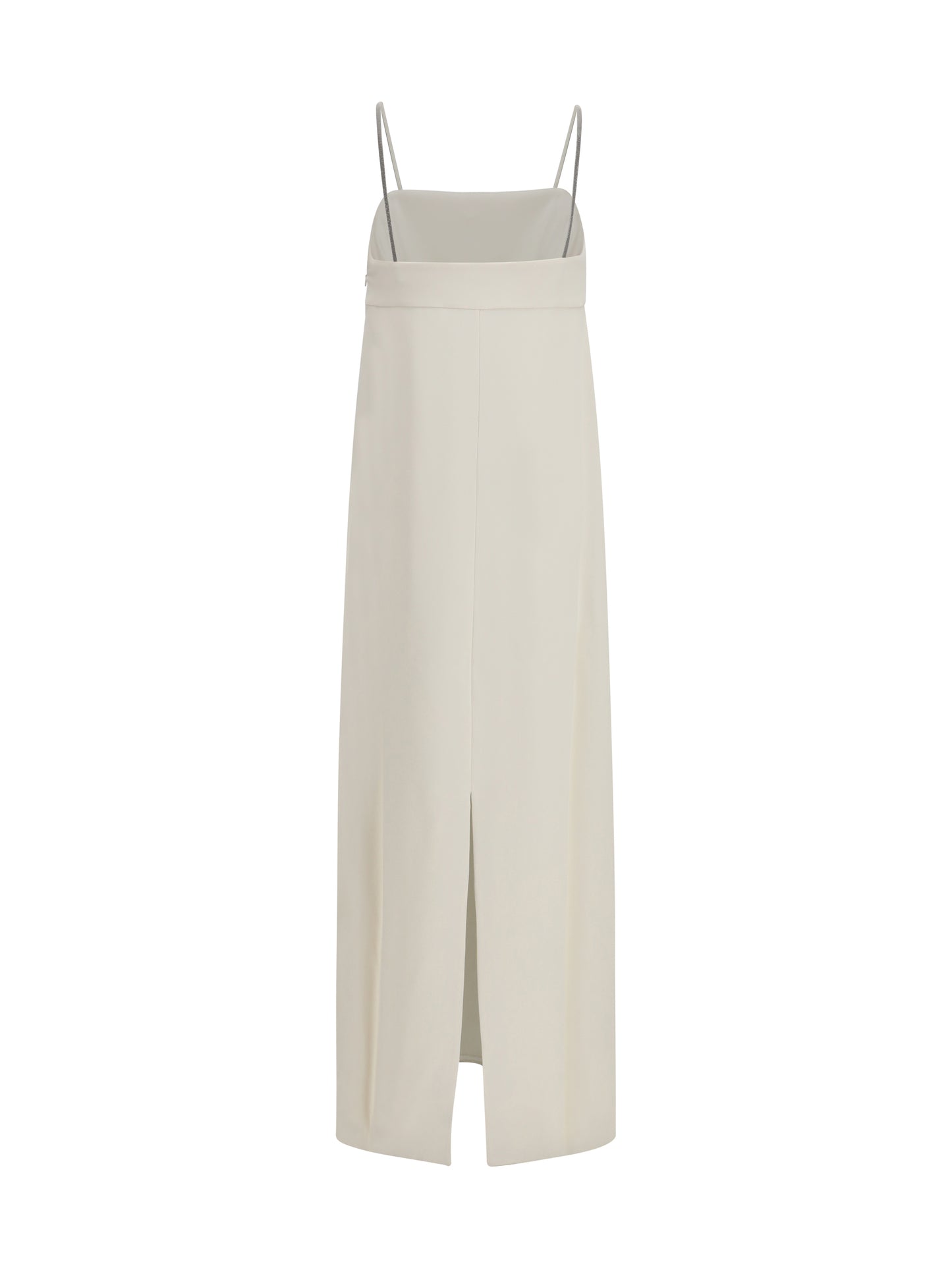 Brunello Cucinelli Women Long Silk Dress With Monili Chain BRUNELLO CUCINELLI