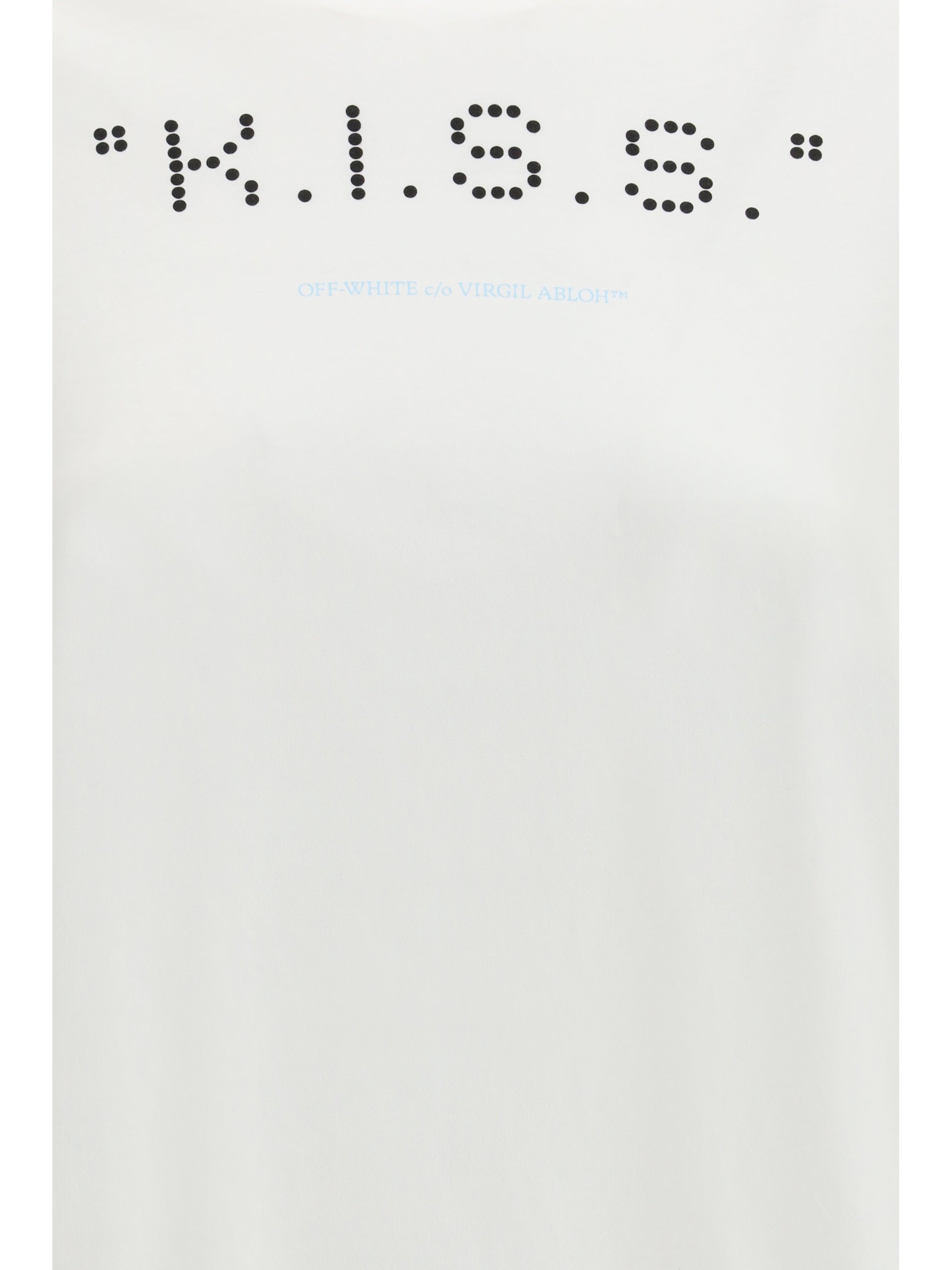 Off-White Women Kiss Quote T-Shirt OFF-WHITE