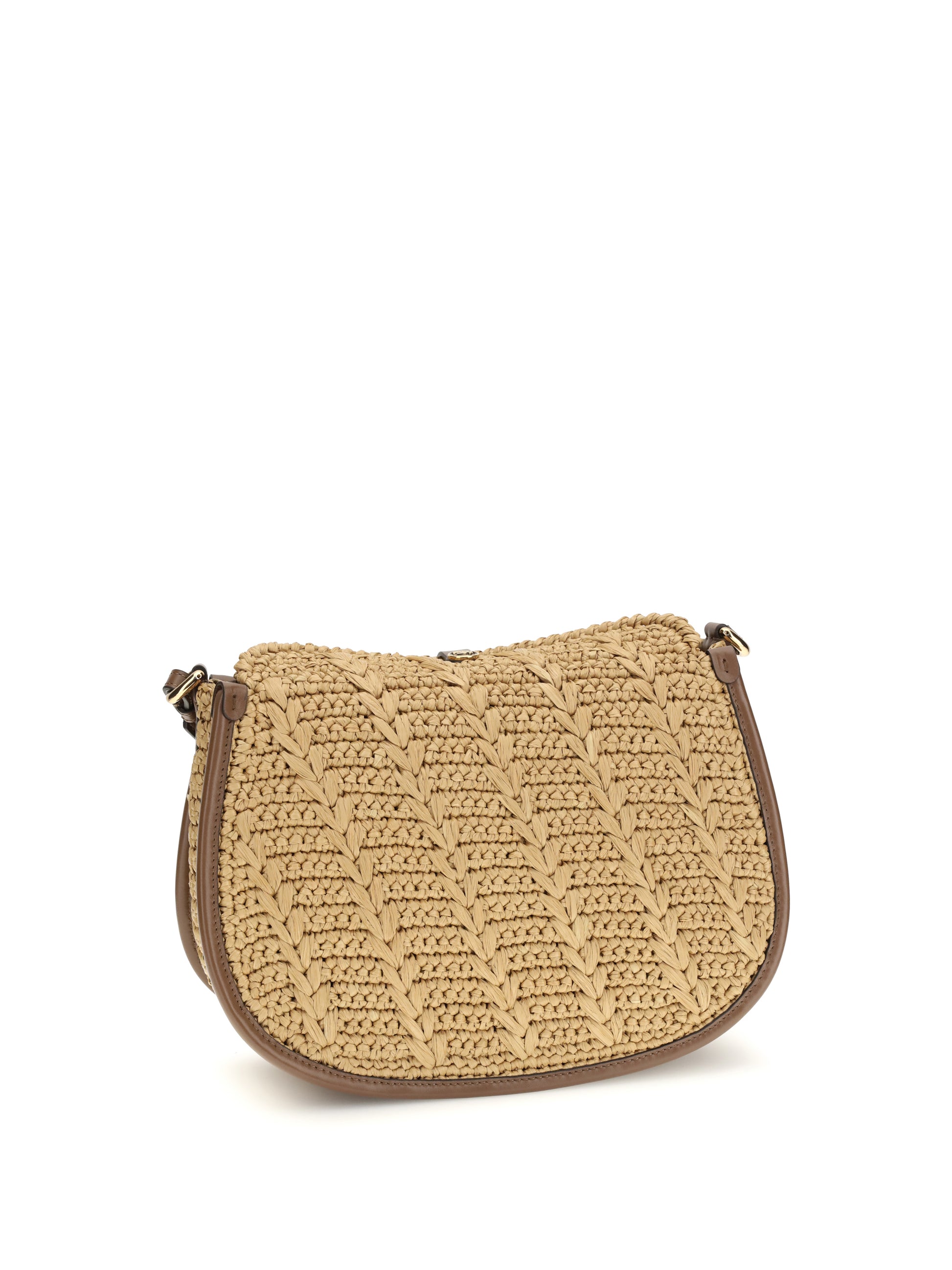 Etro Women Raffia Crochet Pony Shoulder Bag ETRO