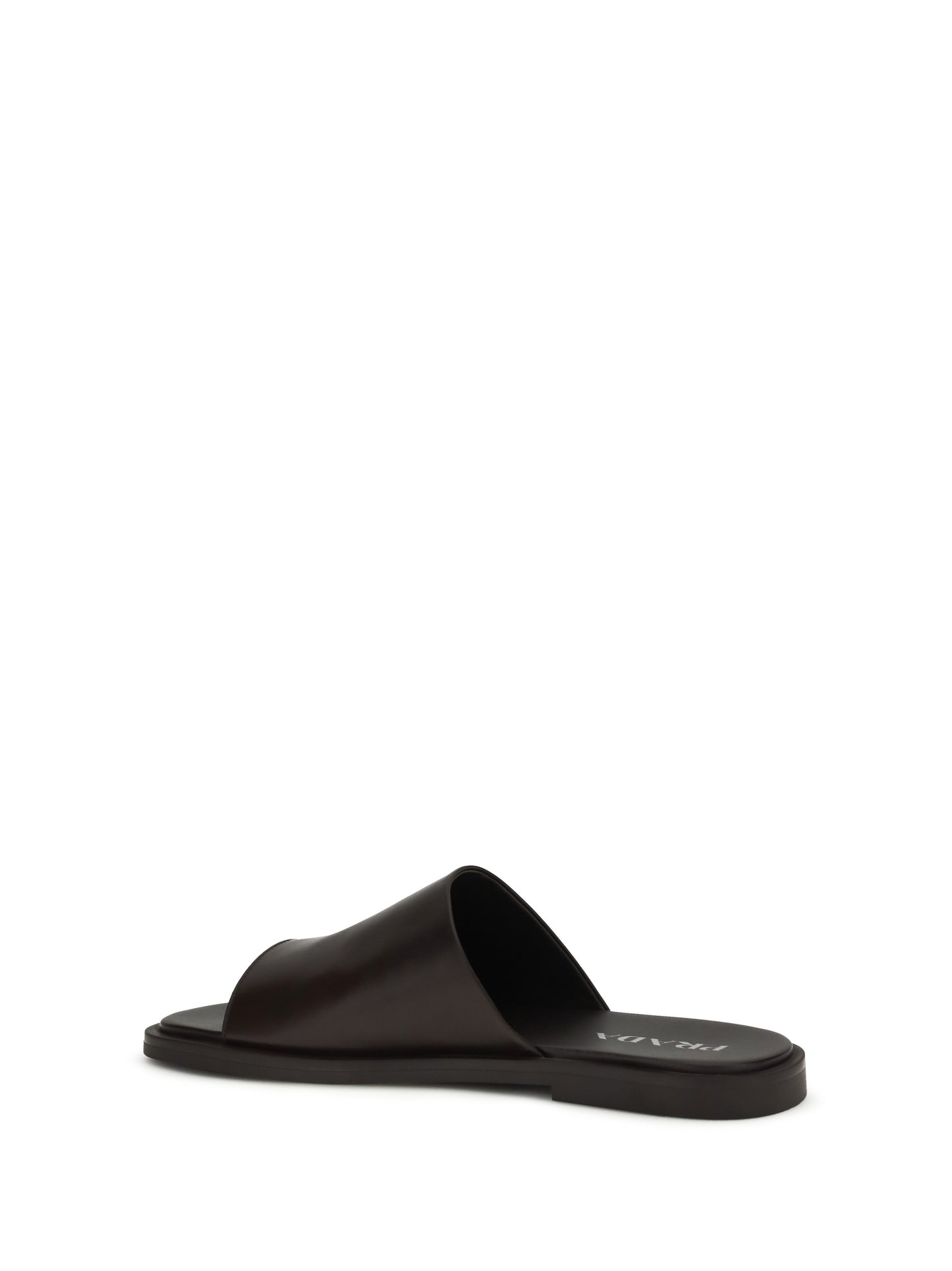 Prada Men Leather Slide Sandals PRADA