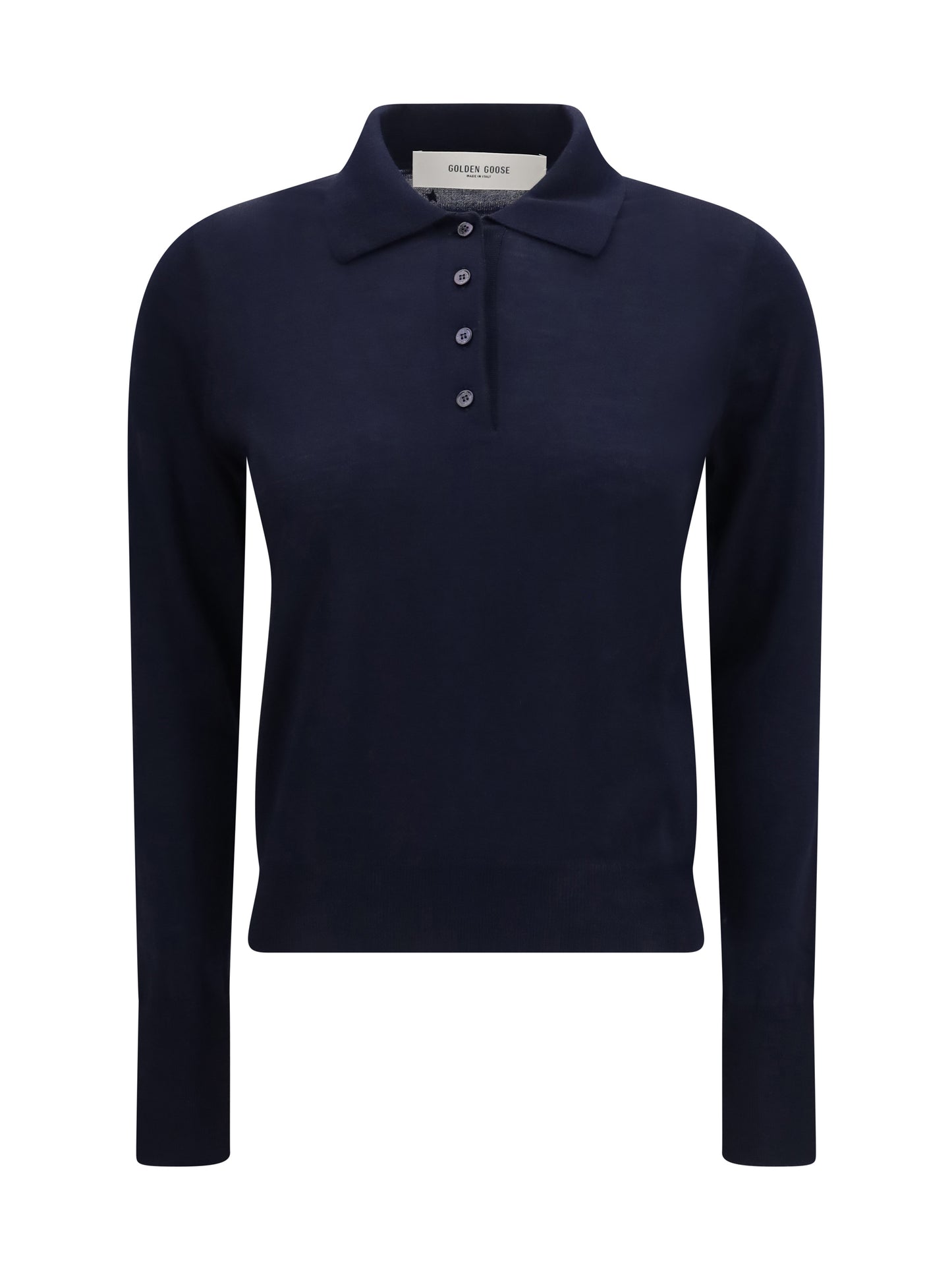 Golden Goose Women Long Sleeve Merino Wool Polo GOLDEN GOOSE