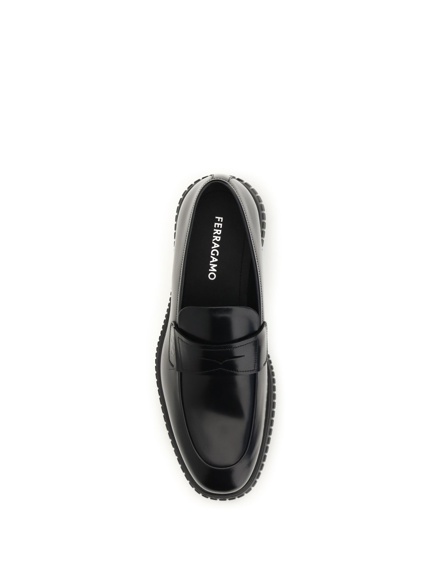 Ferragamo Men Brushed Calfskin Loafers FERRAGAMO