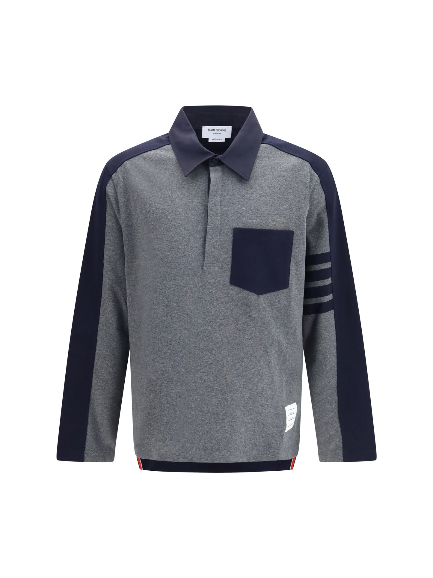 Thom Browne Men Oversized Colorblock Rugby Polo THOM BROWNE