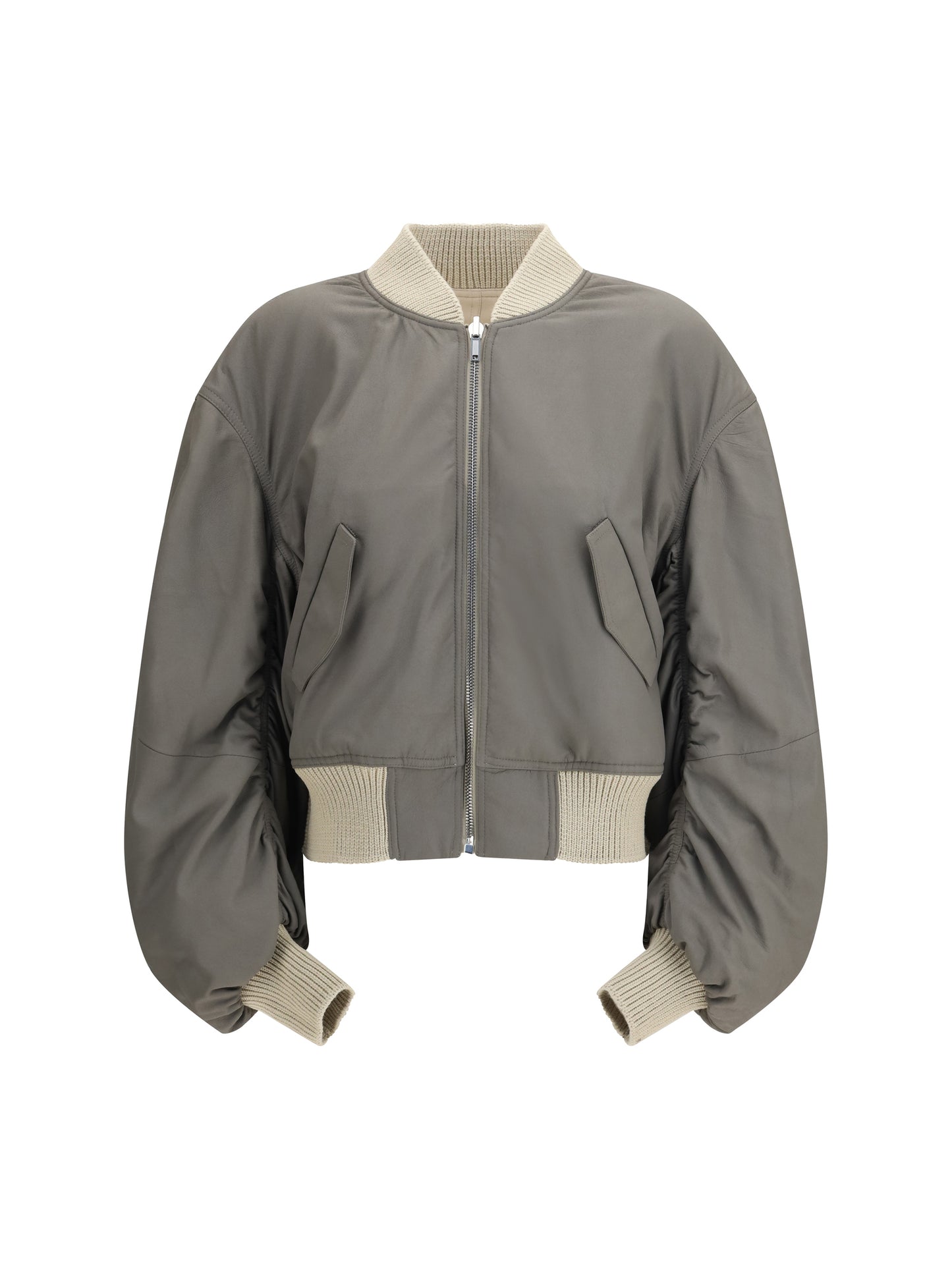 Rick Owens Women Secchia Flight Bomber In Lamb Leather RICK OWENS