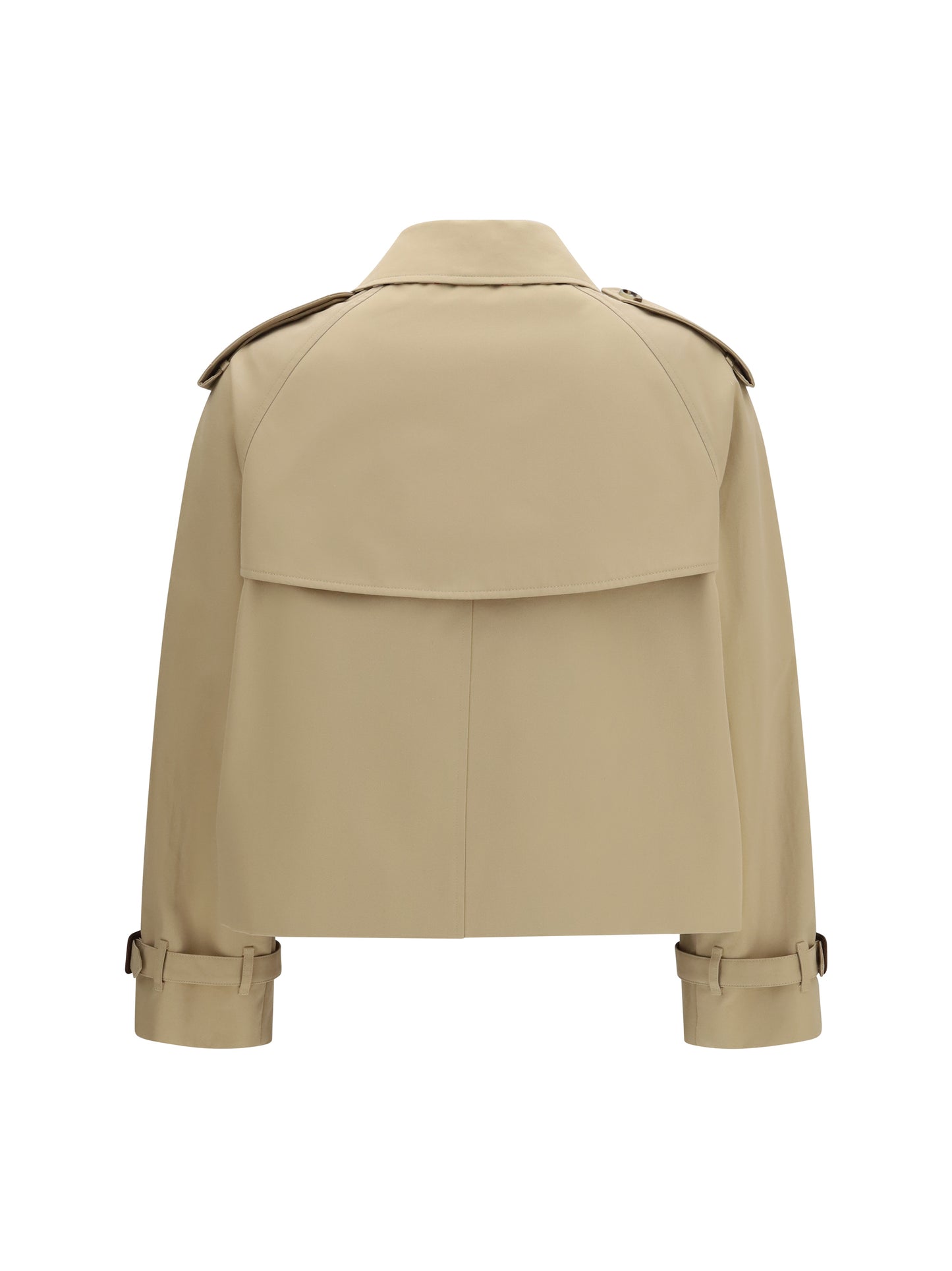 Burberry Women Mayfair Cropped Trench Jacket In Gabardine BURBERRY