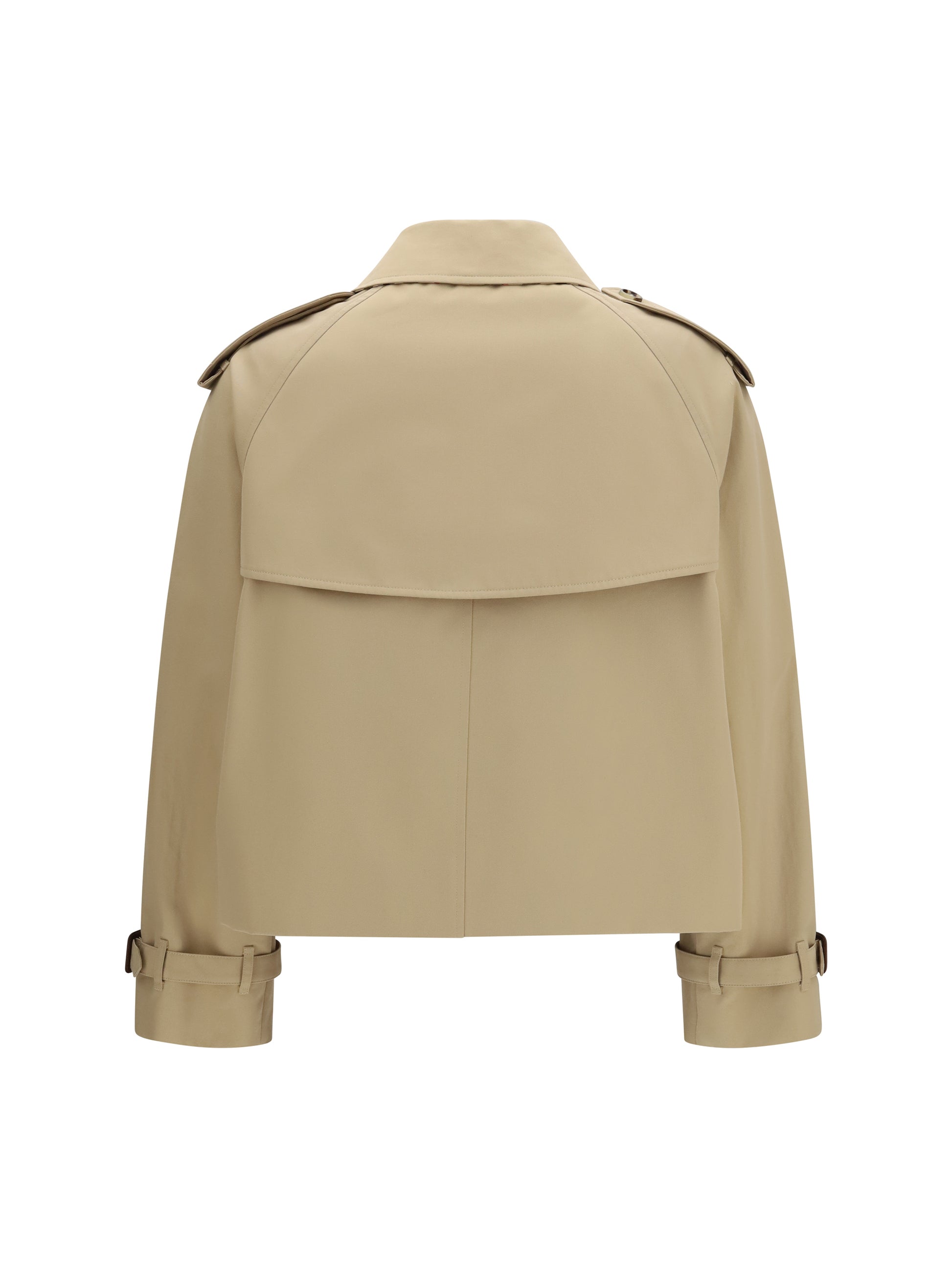 Burberry Women Mayfair Cropped Trench Jacket In Gabardine BURBERRY
