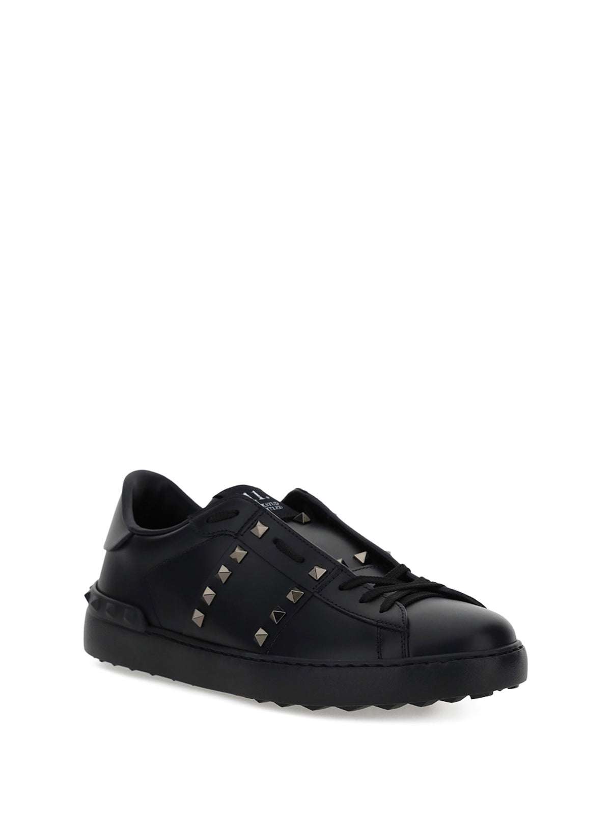 Valentino Garavani Men Rockstud Untitled Calf Leather Sneakers VALENTINO GARAVANI