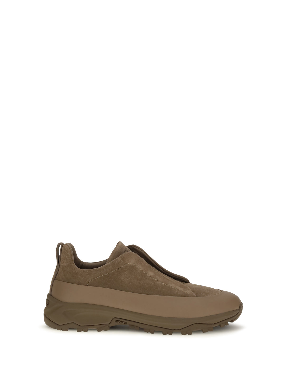 Zegna Men Triple Stitch™ Monte Leather And Suede Sneakers ZEGNA
