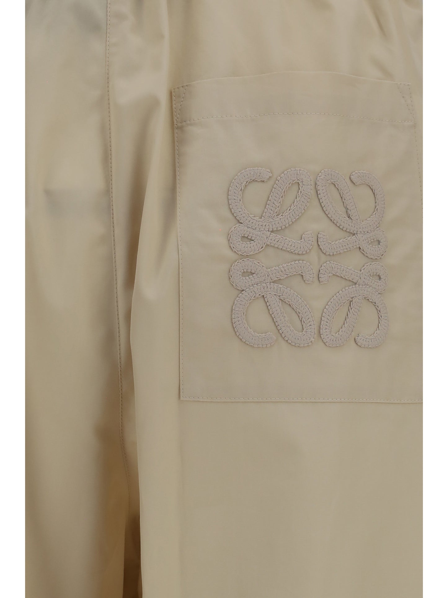 Loewe Women Pleated Wide-Leg Cropped Drawstring Pants LOEWE