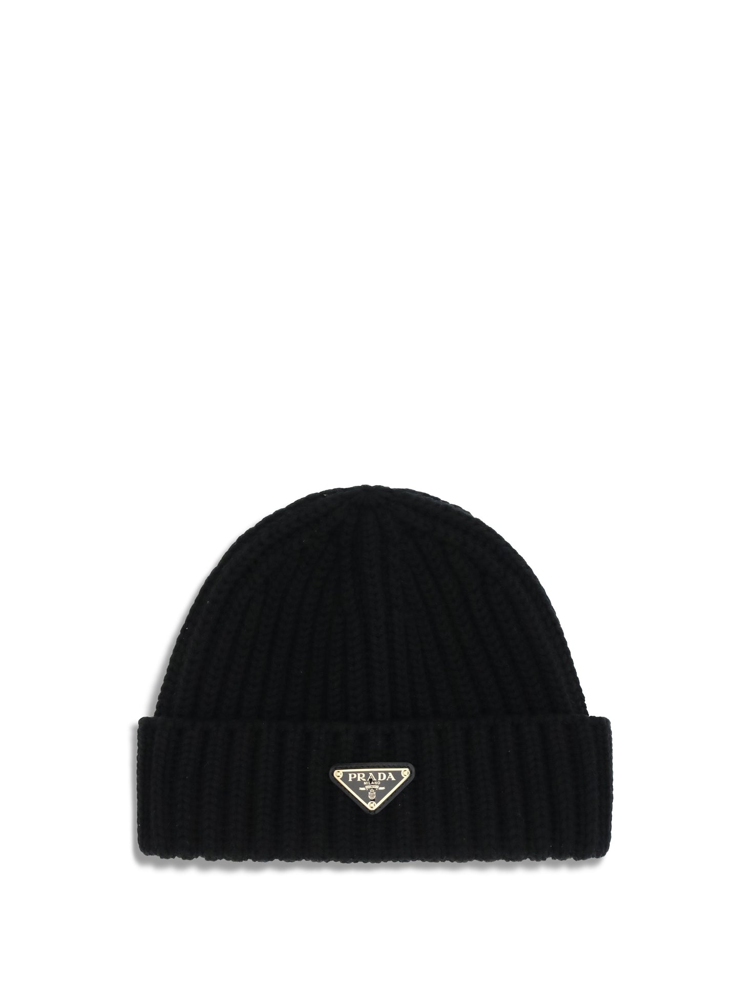 Prada Women Virgin Wool Beanie Hat PRADA