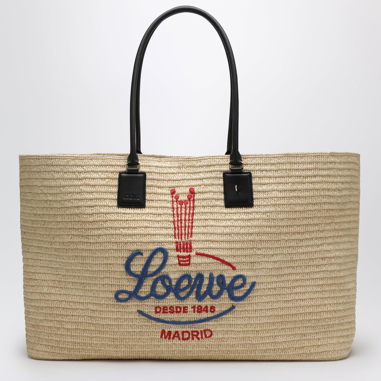 Loewe Verano Xl Tote Bag In Raffia Women LOEWE