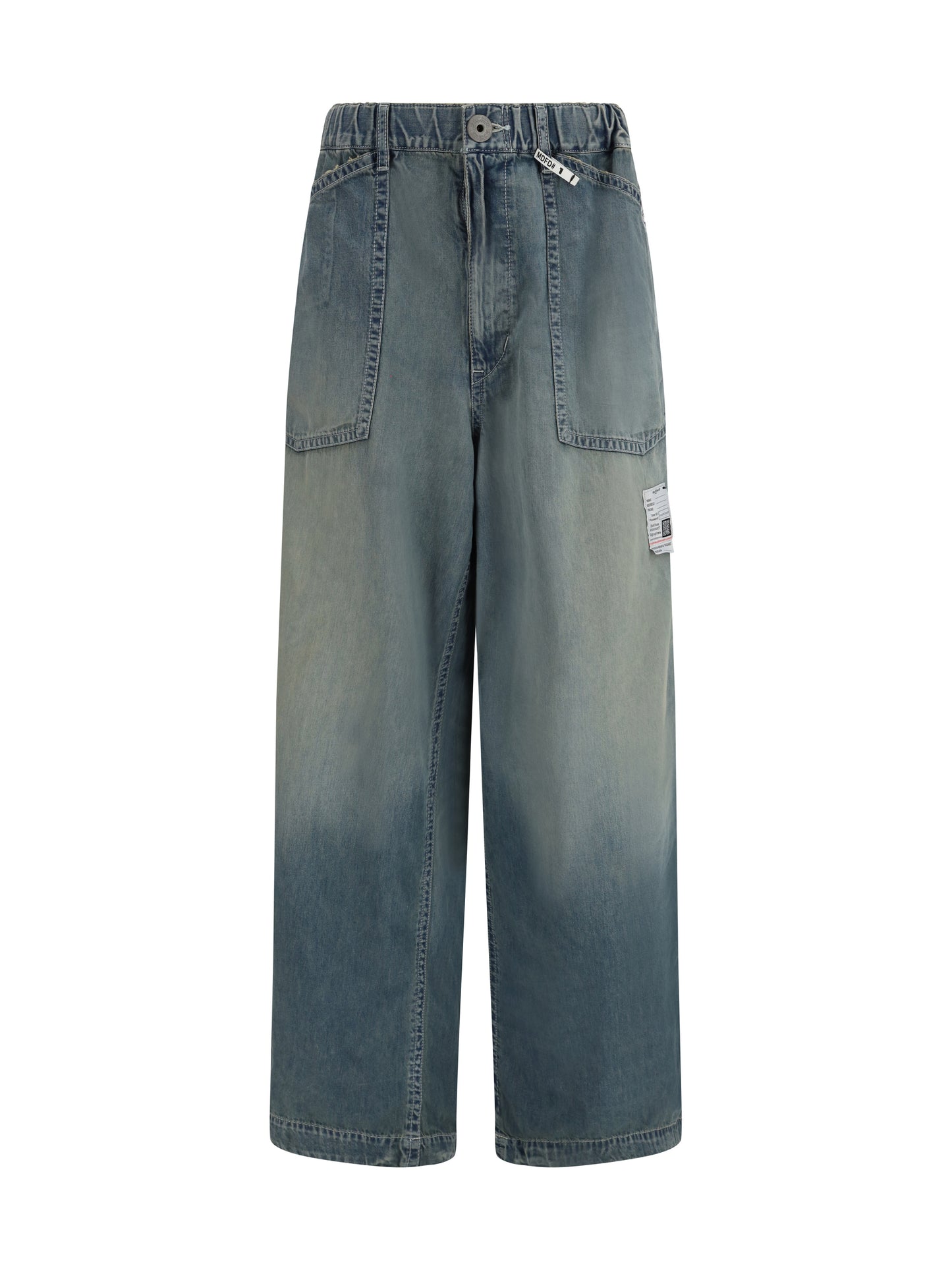 Maison Mihara Yasuhiro Women Light Denim Wide Pants MAISON MIHARA YASUHIRO