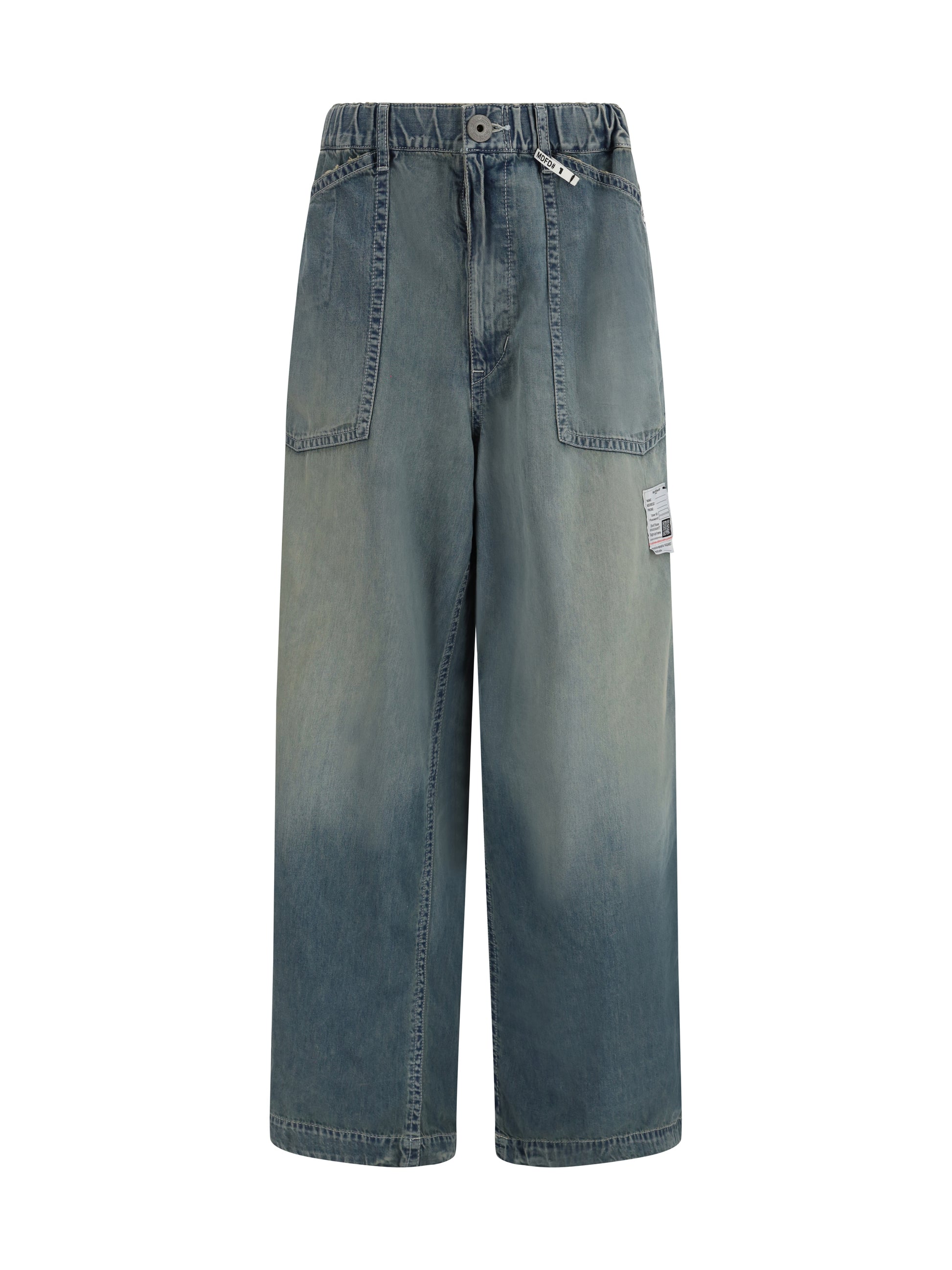 Maison Mihara Yasuhiro Women Light Denim Wide Pants MAISON MIHARA YASUHIRO