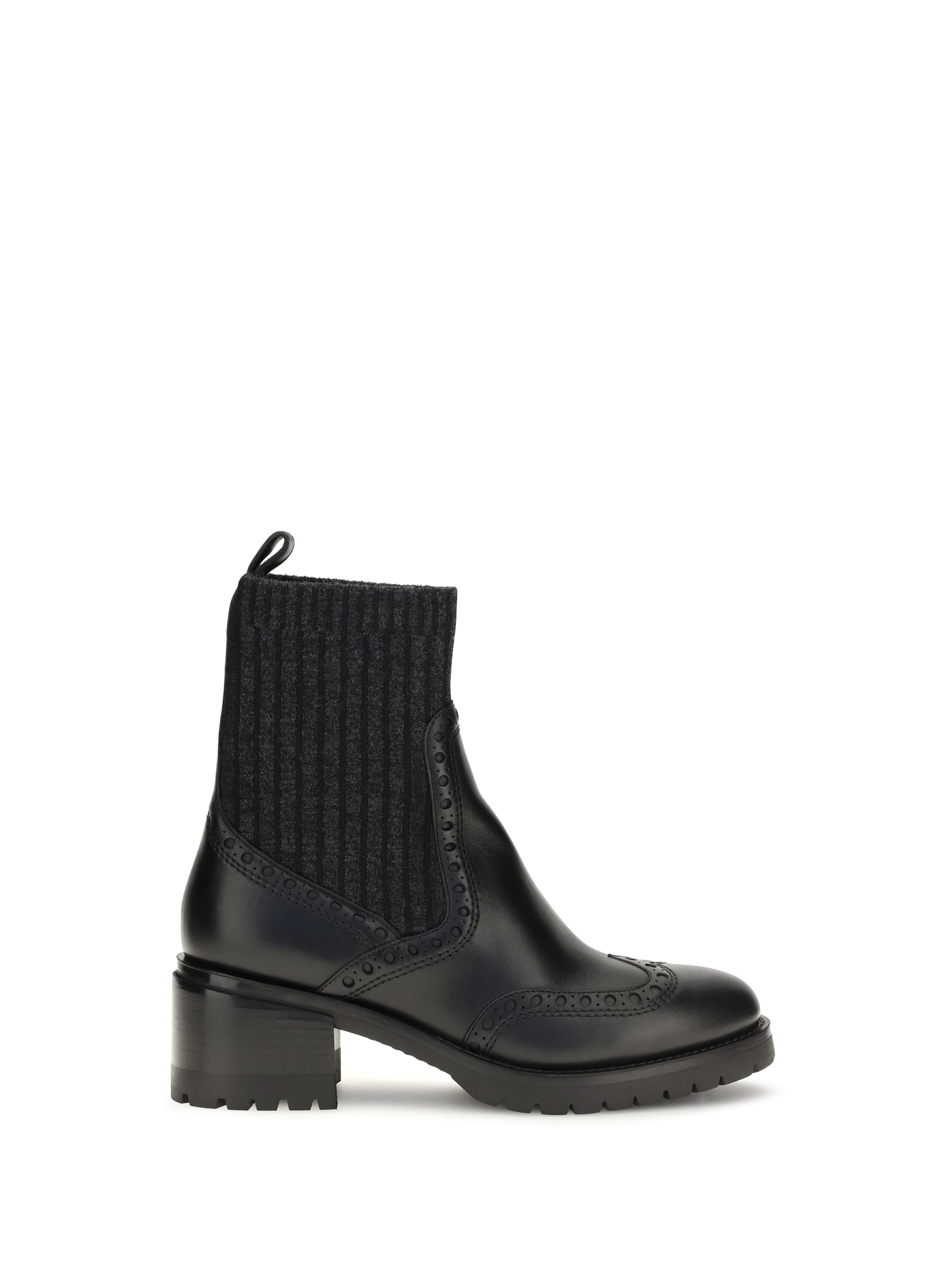 Santoni Women Ferret Leather Boots SANTONI