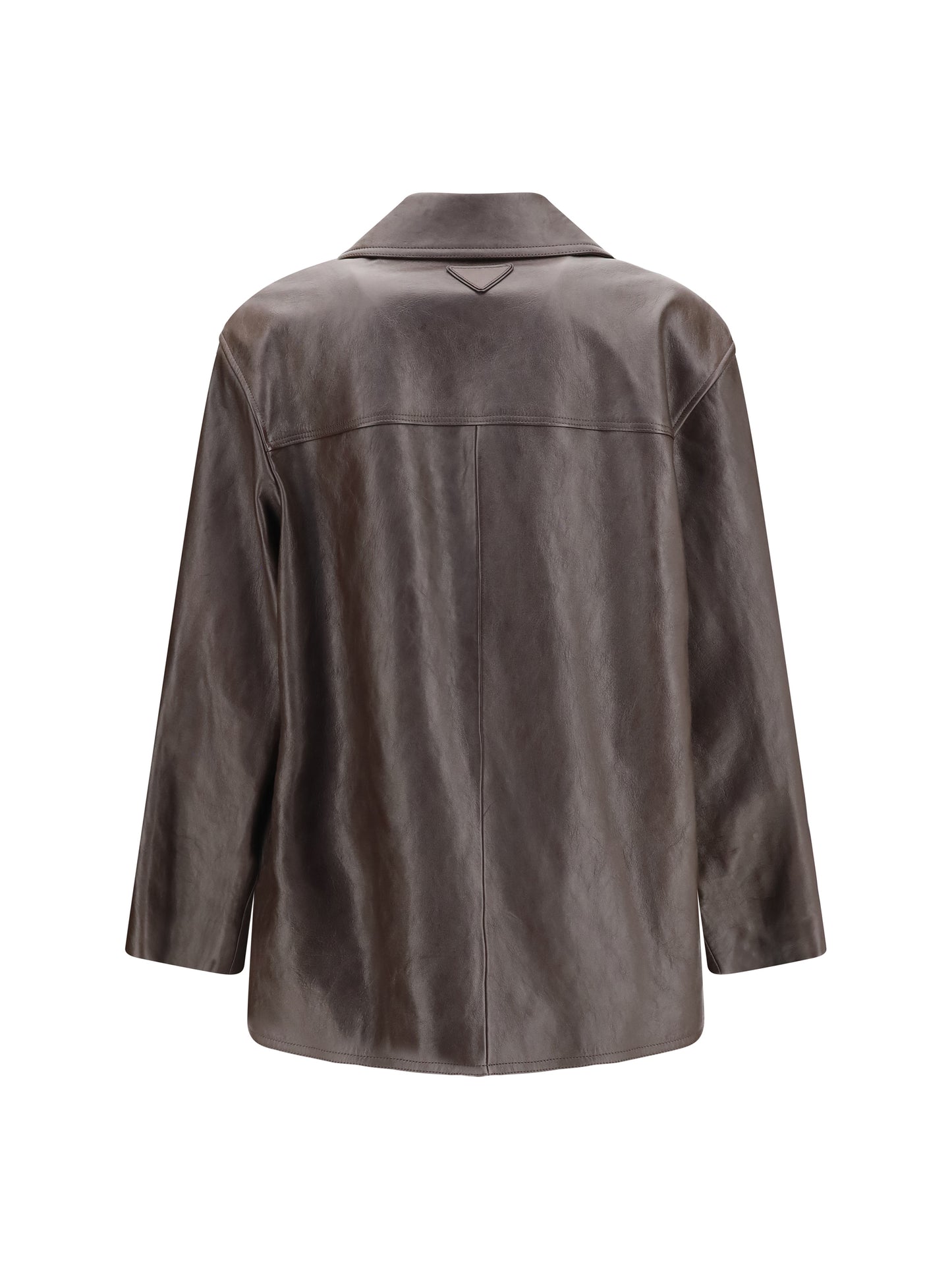 Prada Men Leather Caban Jacket PRADA