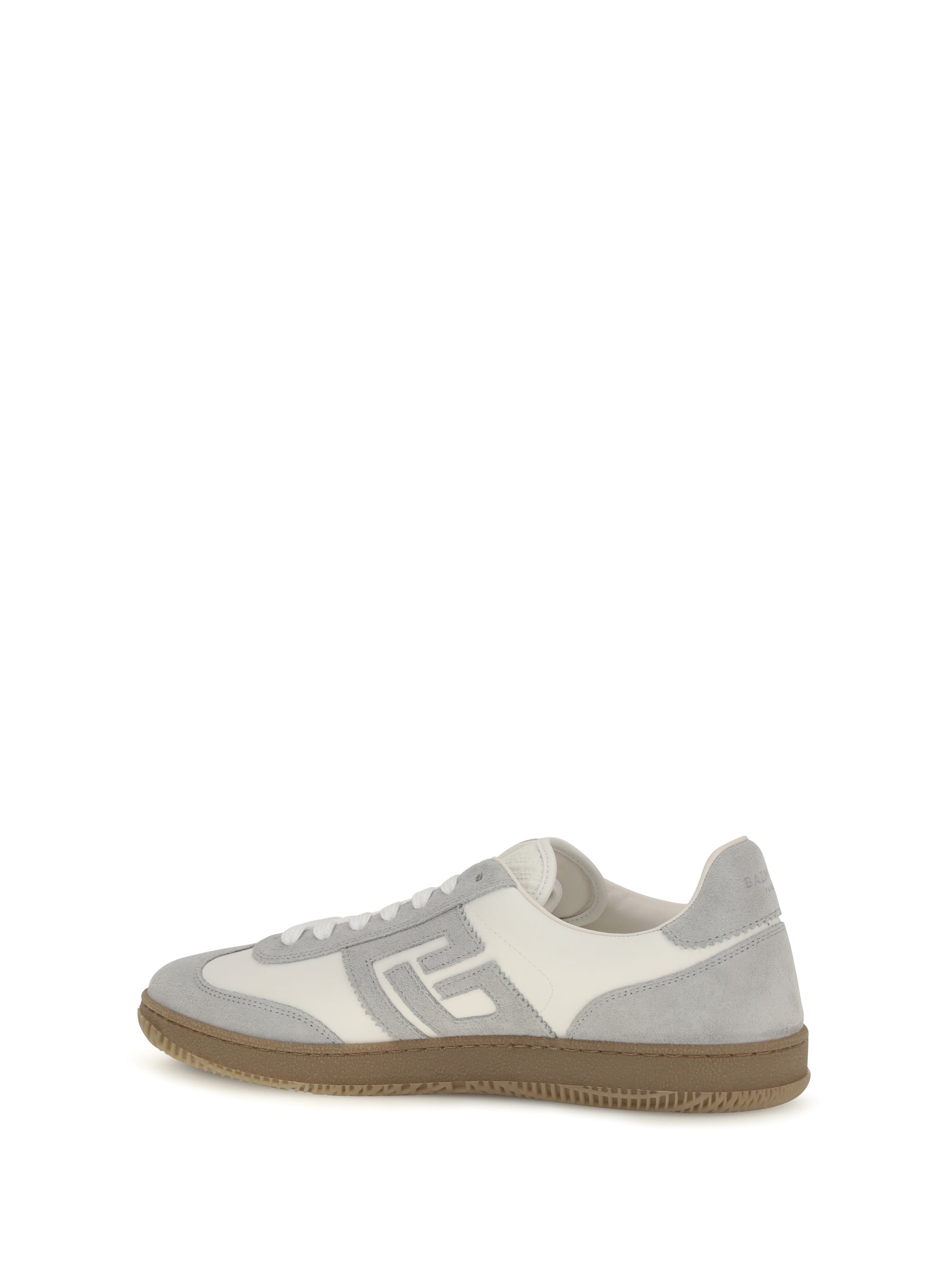 Balmain Men Swan Sneakers In Suede And Smooth Leather BALMAIN