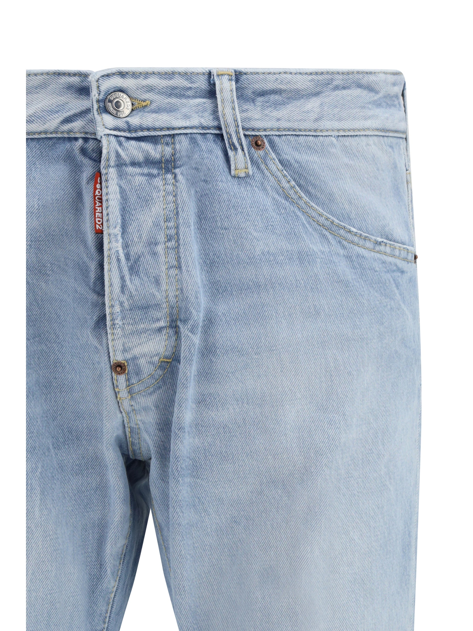 Dsquared2 Men Belt-Loop Ripped Jeans DSQUARED2