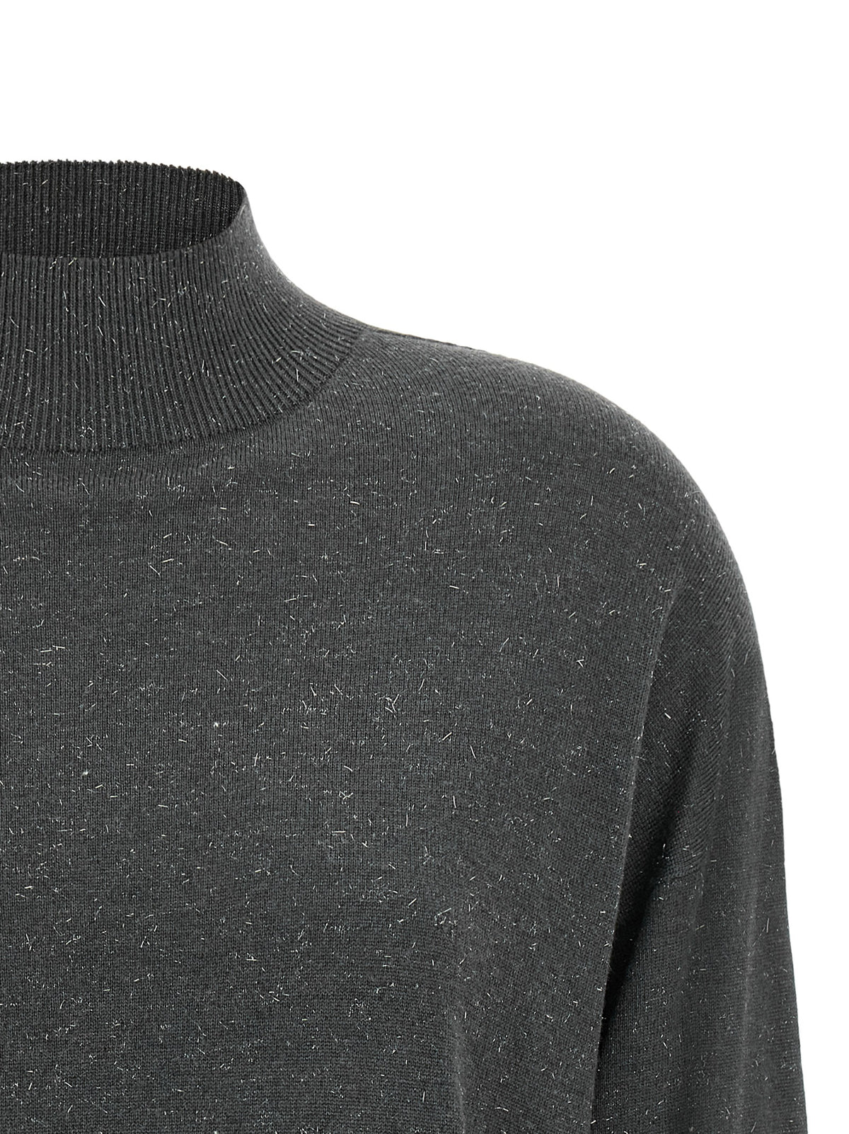 Peserico Women Lamé Thread Turtleneck Sweater PESERICO