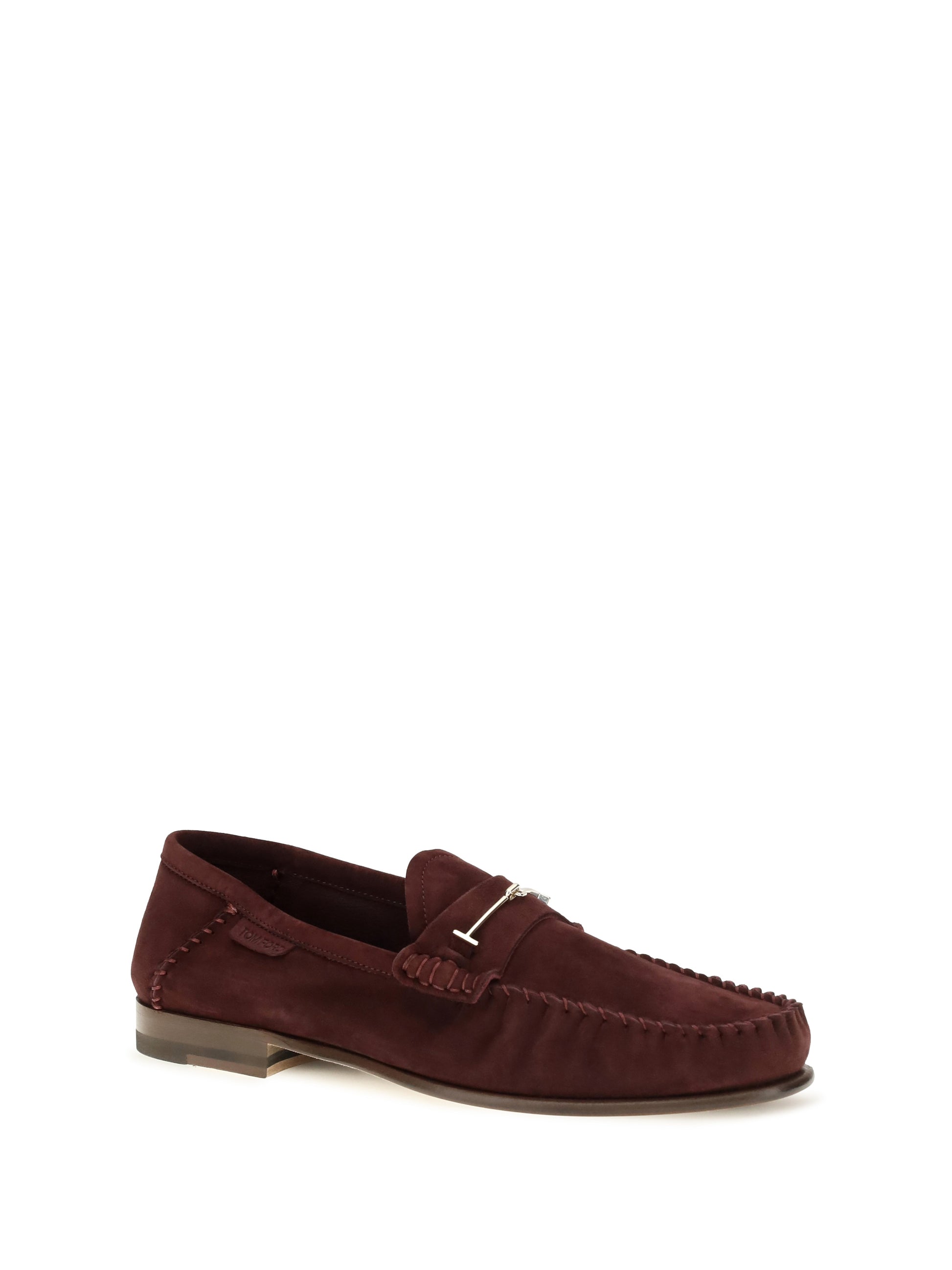Tom Ford Women Suede Leather T-Strap Loafers TOM FORD
