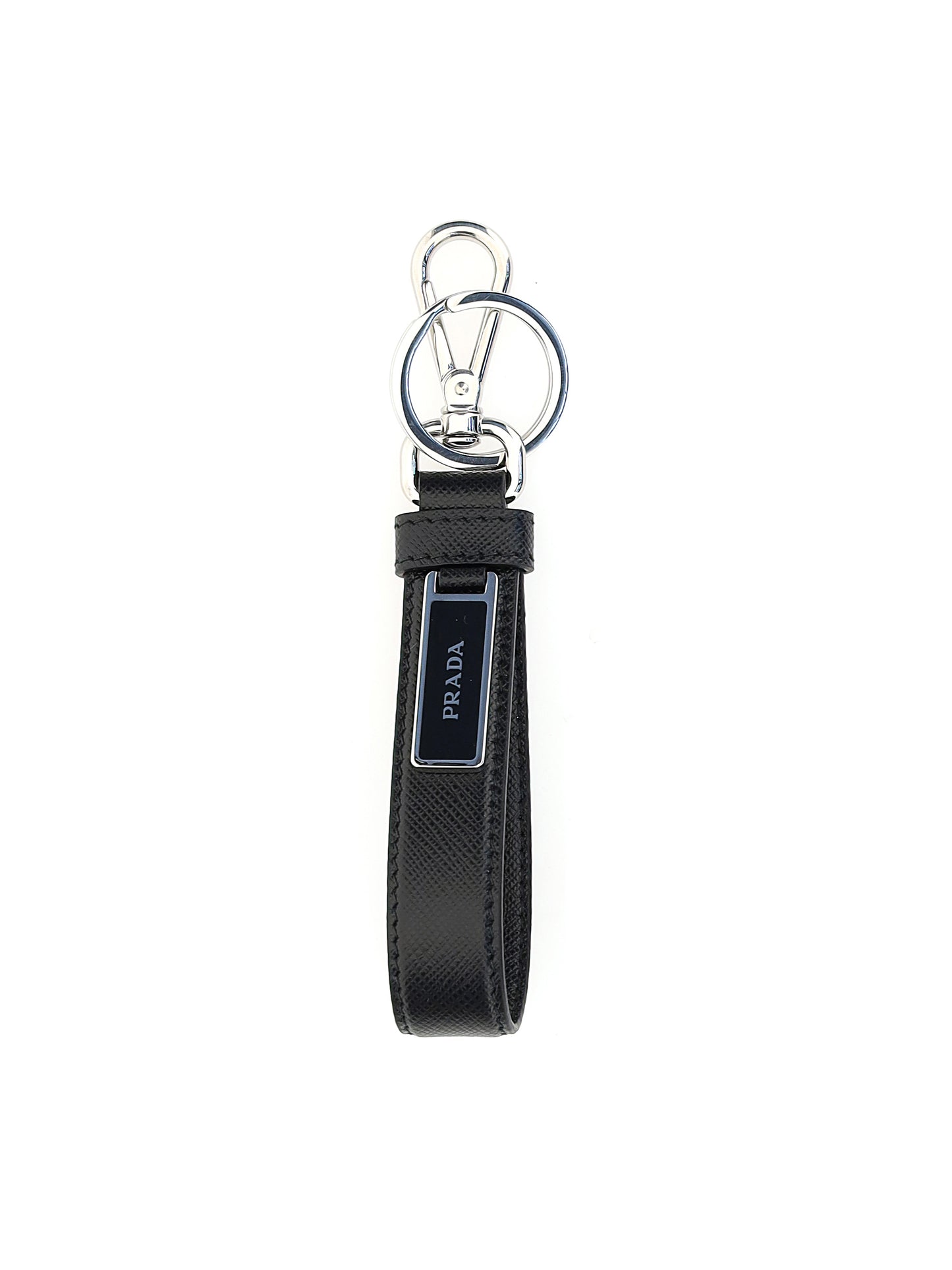 Prada Men Leather Keychain PRADA