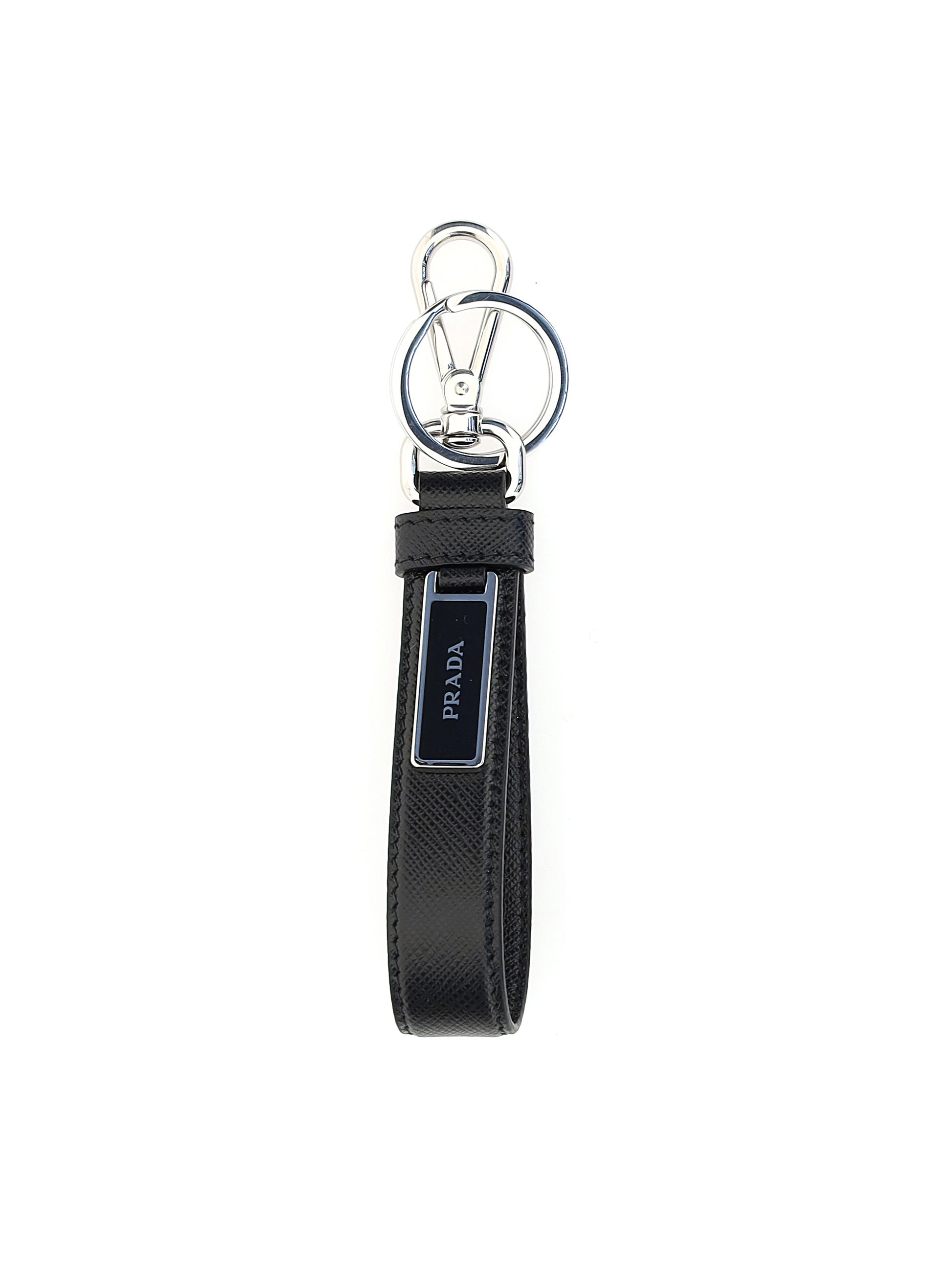 Prada Men Leather Keychain PRADA