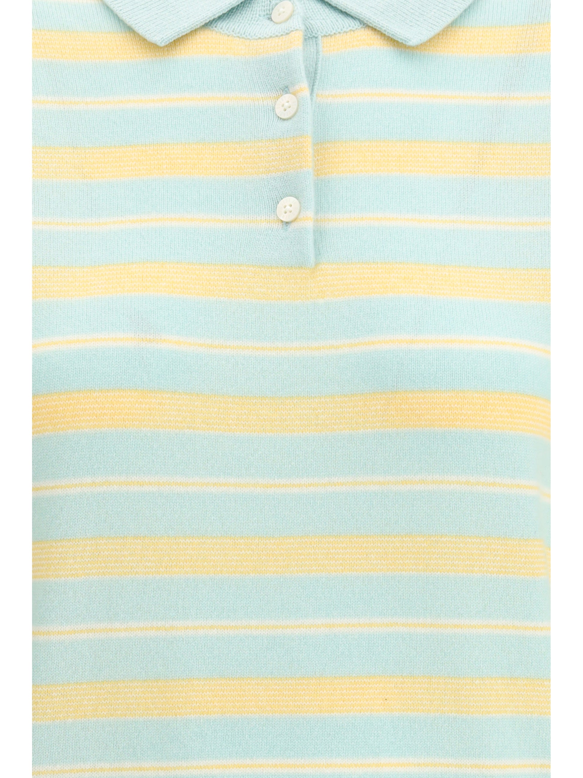 Guest In Residence Women Collegiate Stripe Polo GUEST IN RESIDENCE