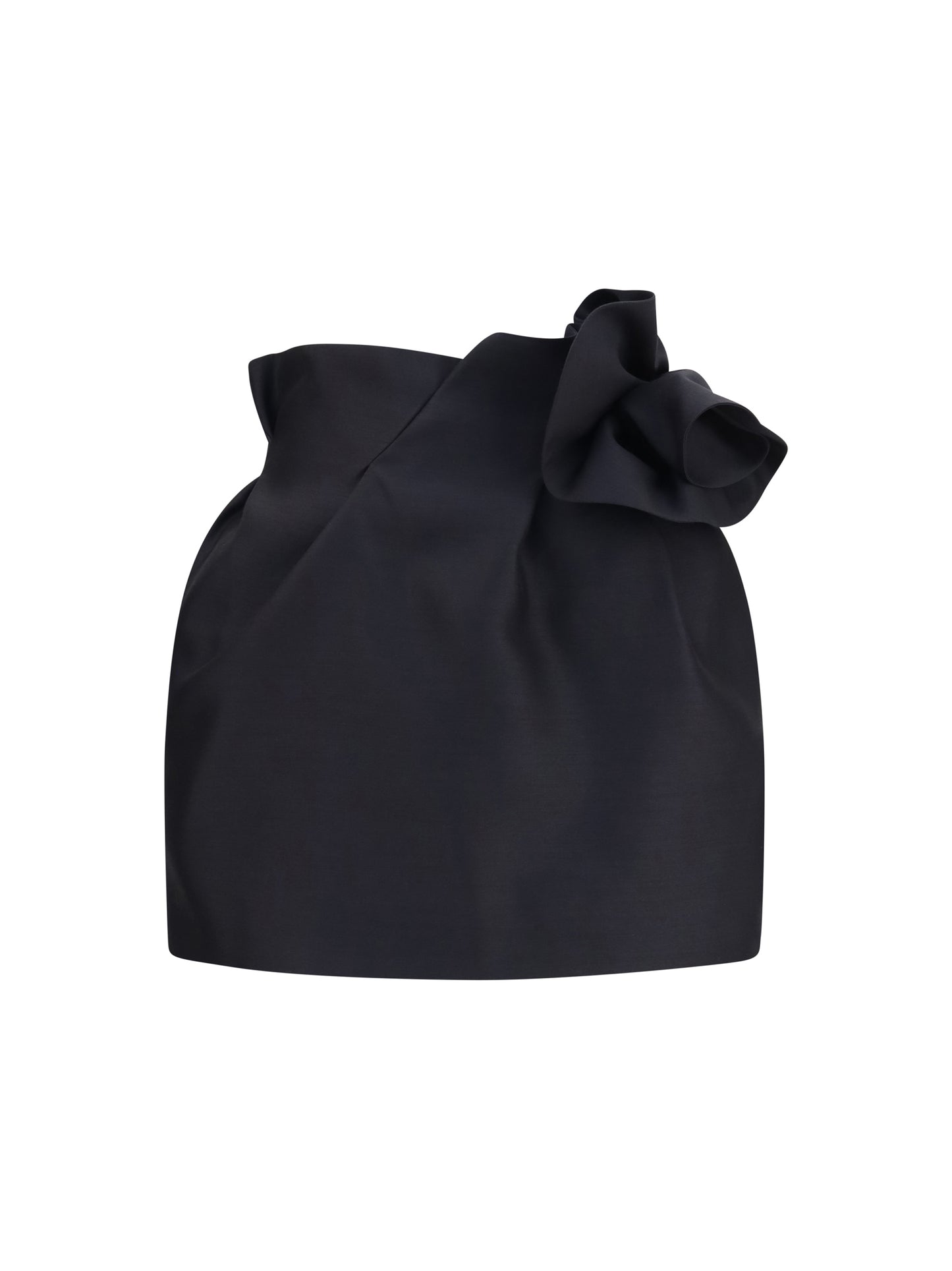 Magda Butrym Women Wool And Silk Mini Skirt With Floral Details