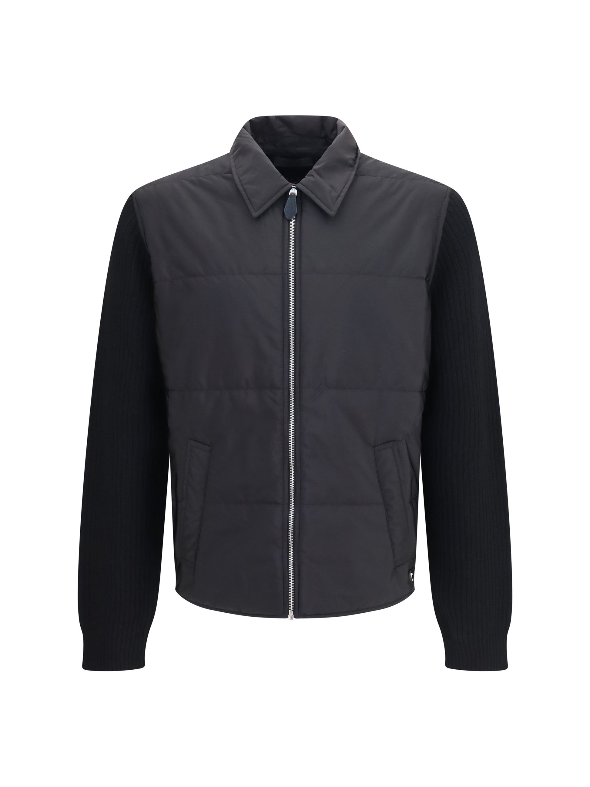 Prada Men Knit Jacket With Padded Front PRADA