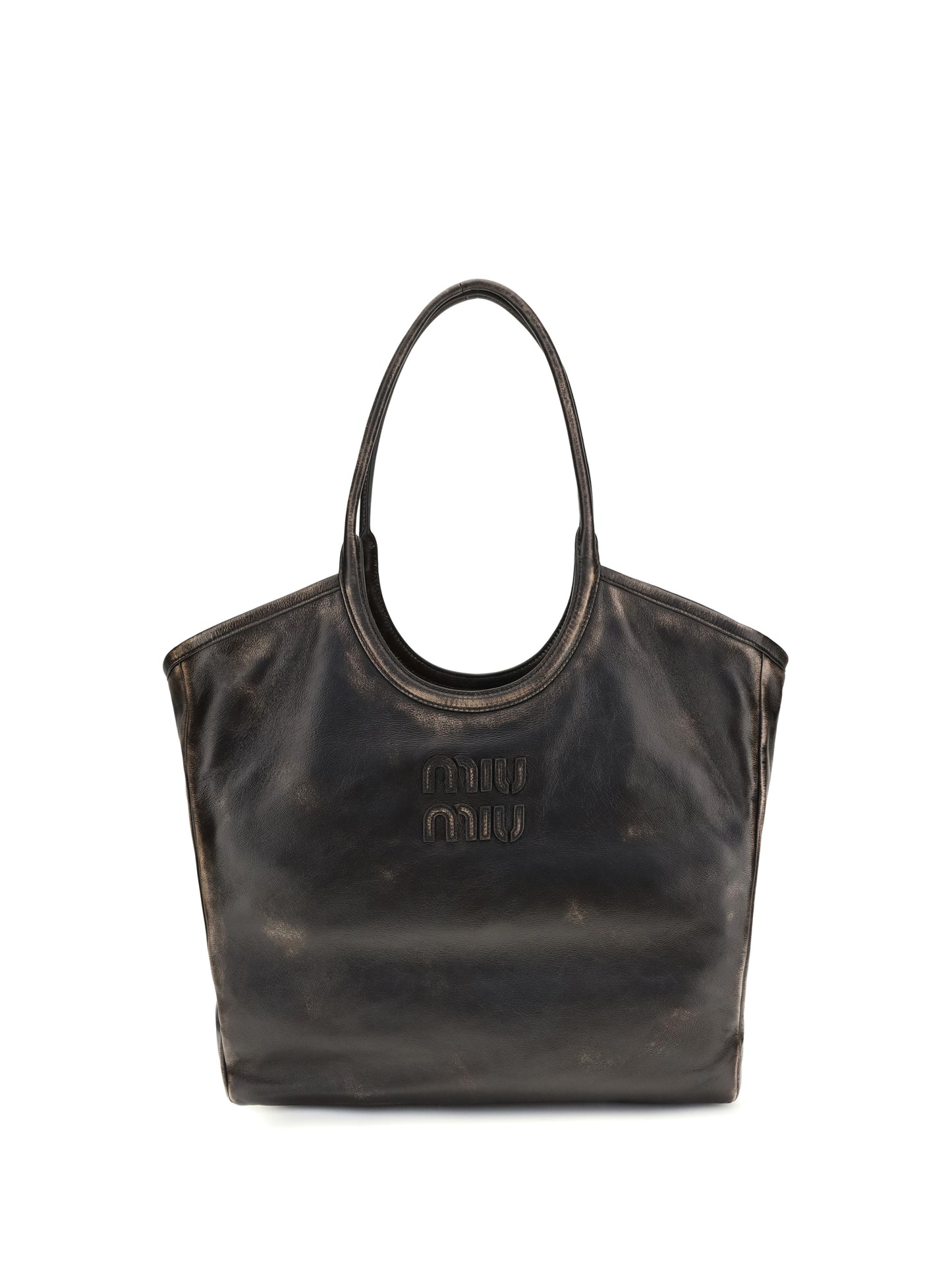 Miu Miu Women Ivy Leather Tote Bag MIU MIU