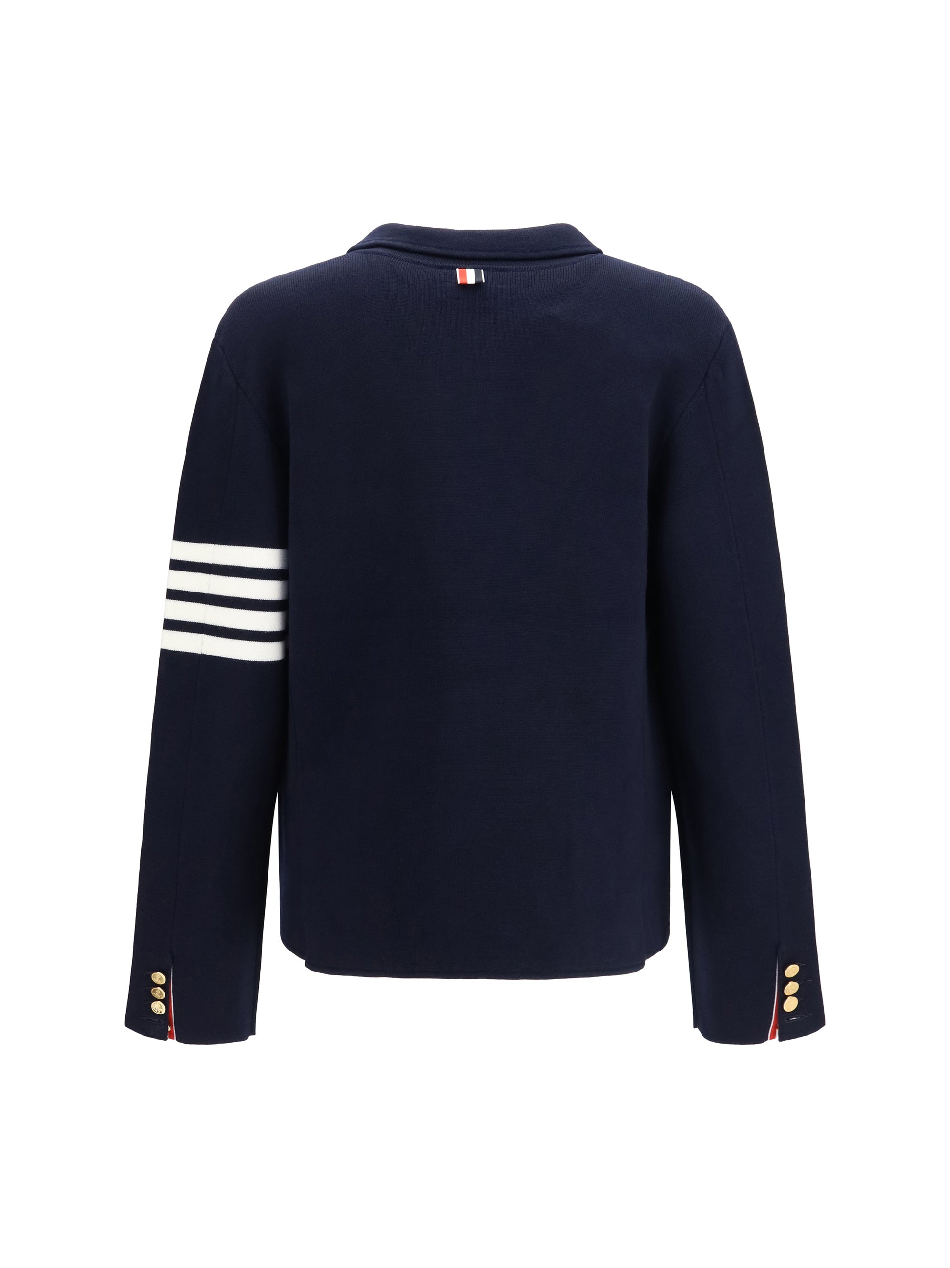 Thom Browne Men Single-Breasted Wool Jacket With Four-Bar Sleeve Detail THOM BROWNE