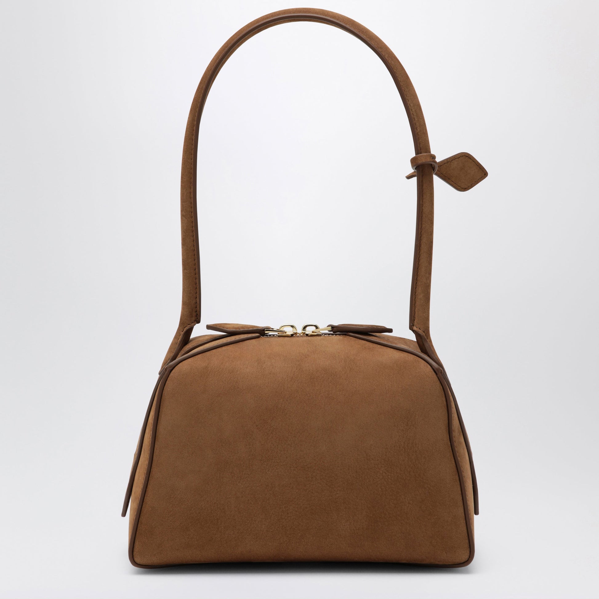 Alaia Small Le Bouledogue Bag In Light Brown Nubuck Women ALAIA