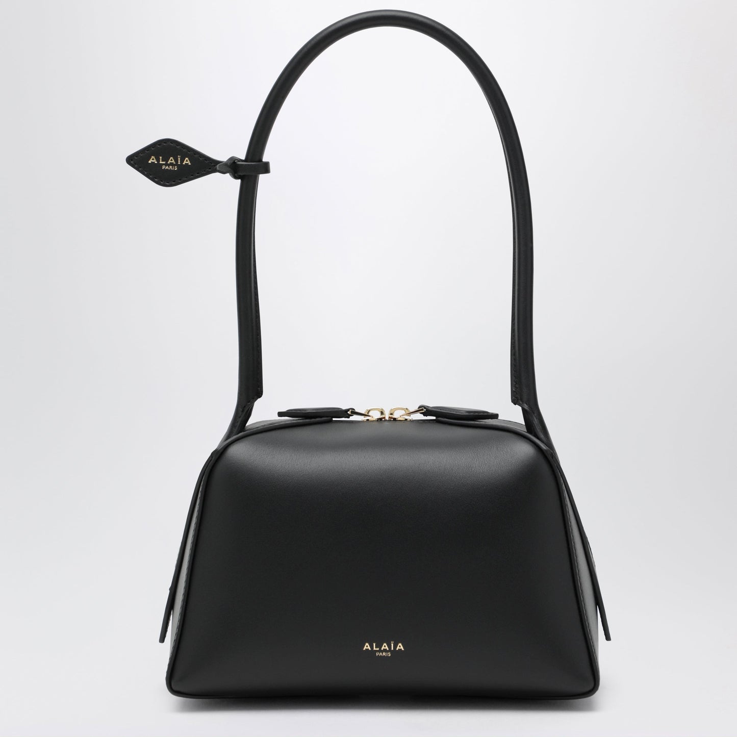 Alaia Small Le Teckel Shoulder Bag In Black Calfskin Women ALAIA