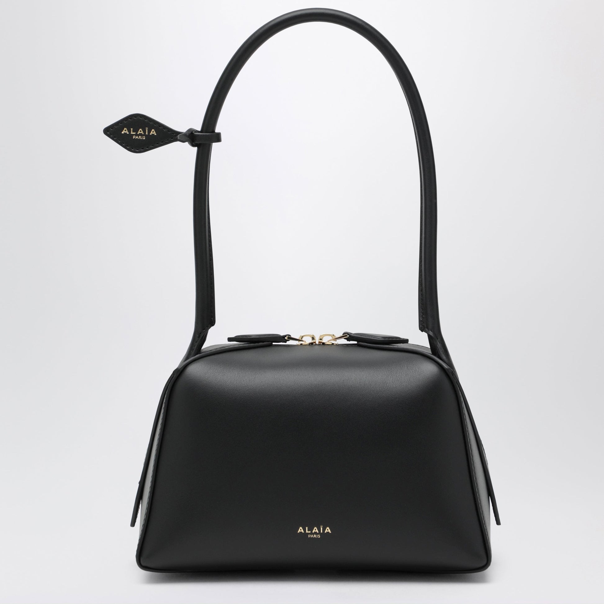Alaia Small Le Teckel Shoulder Bag In Black Calfskin Women ALAIA