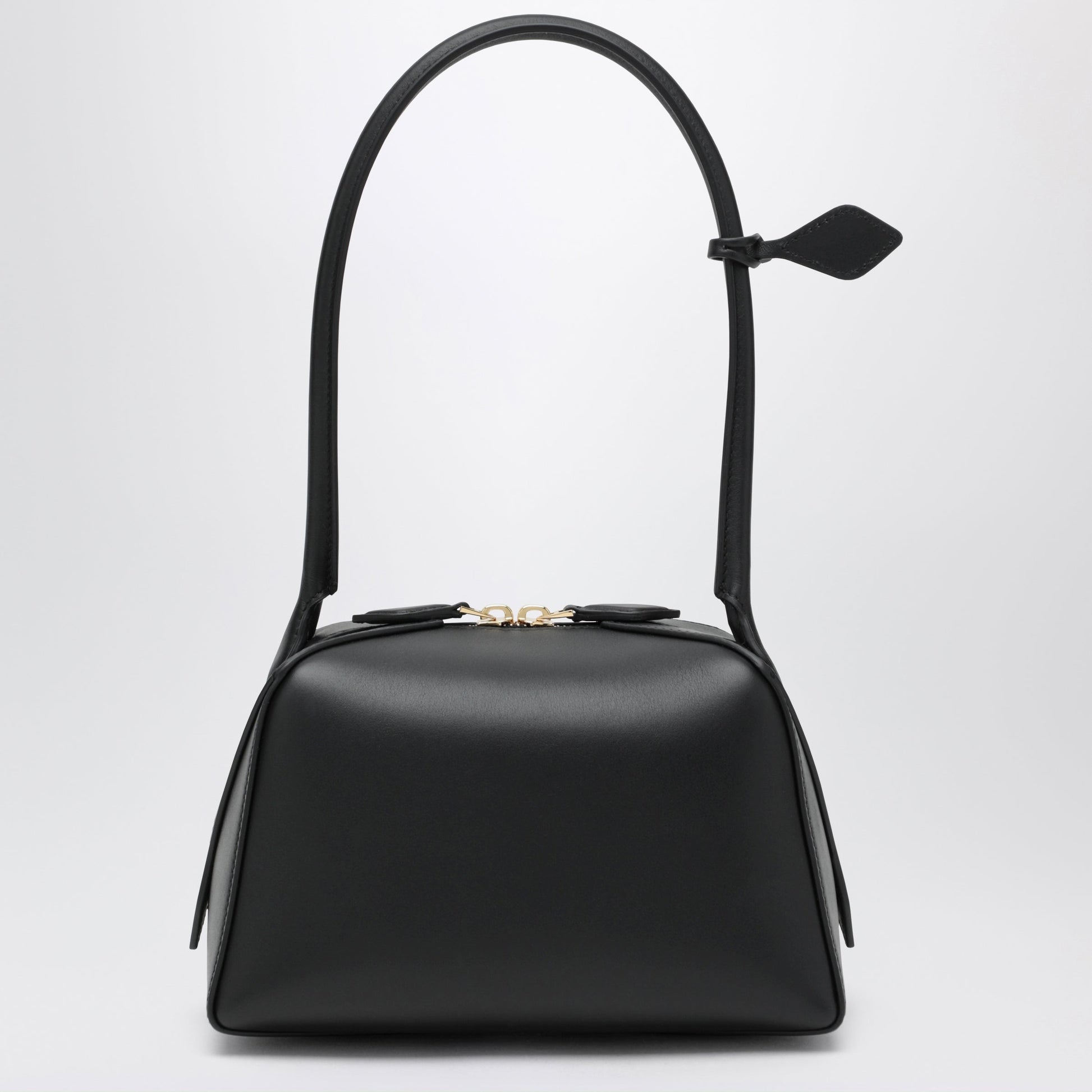 Alaia Small Le Teckel Shoulder Bag In Black Calfskin Women ALAIA