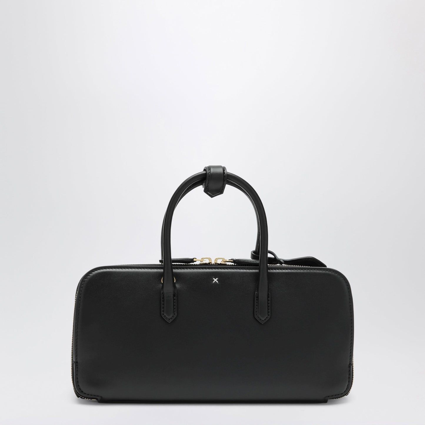 Alaia Small Delta Bag In Black Box Calf Leather Women ALAIA
