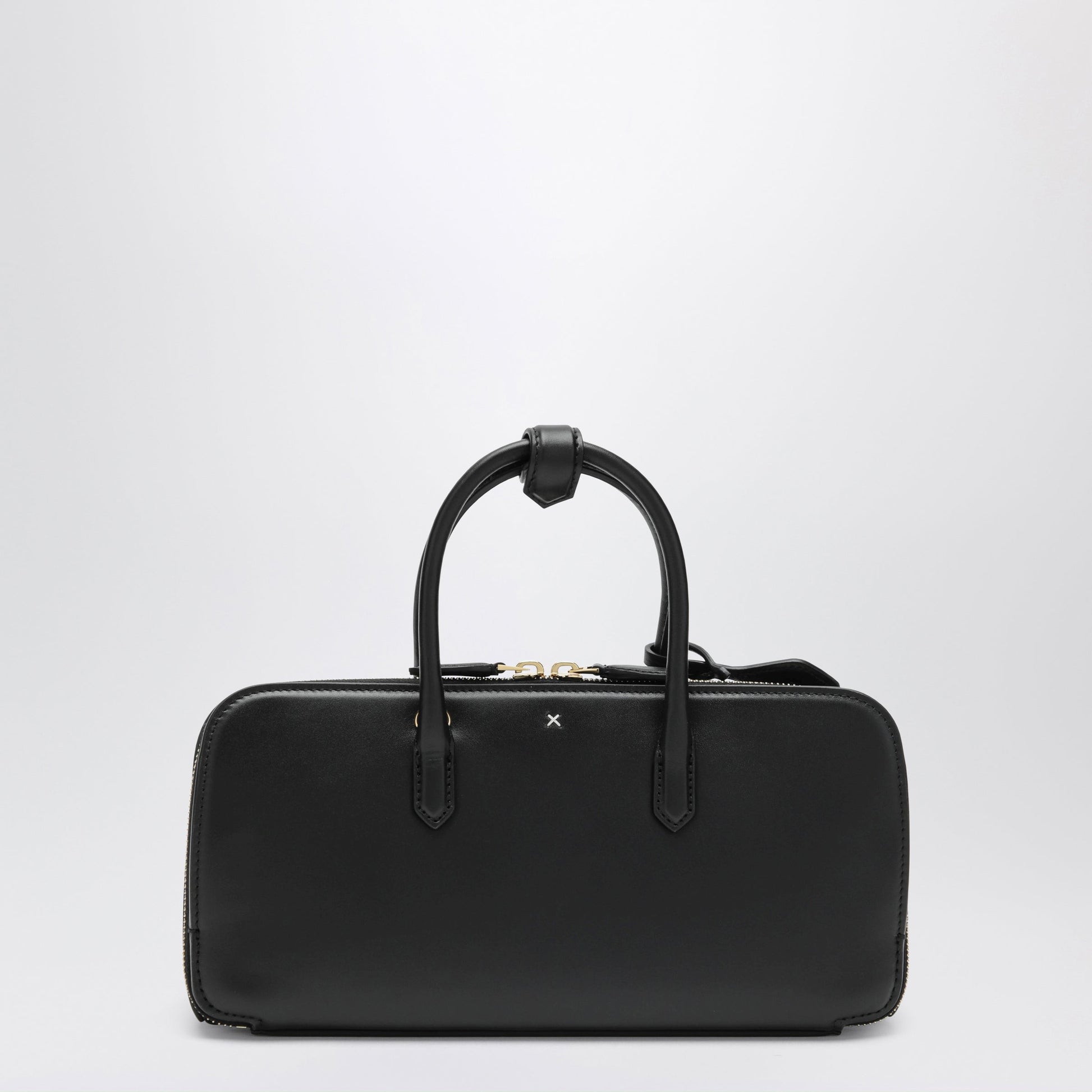 Alaia Small Delta Bag In Black Box Calf Leather Women ALAIA