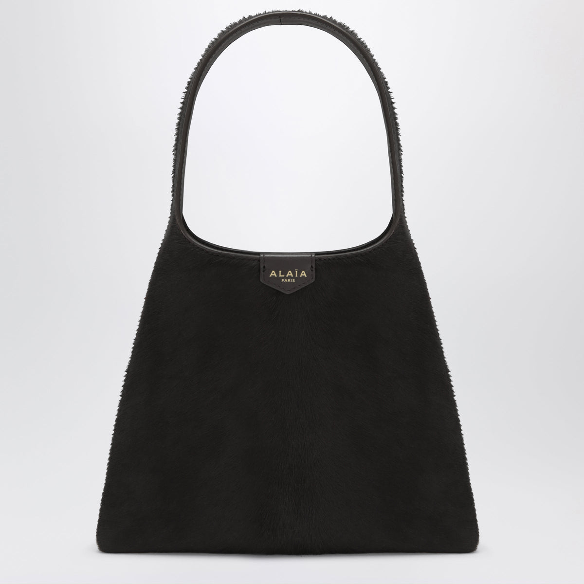 Alaia Chocolate Brown Leather Mini Hobo Bag Women ALAIA