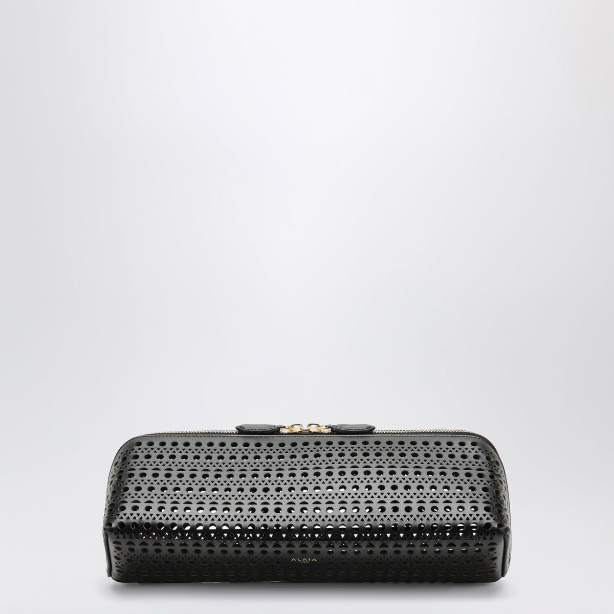 Alaia Delta Black Calfskin Clutch Bag Women ALAIA