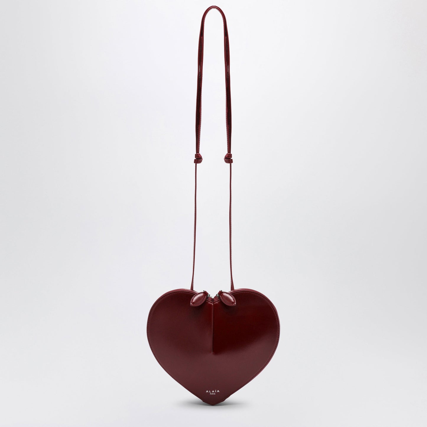 Alaia Le Coeur Bordeaux Leather Bag Women ALAIA