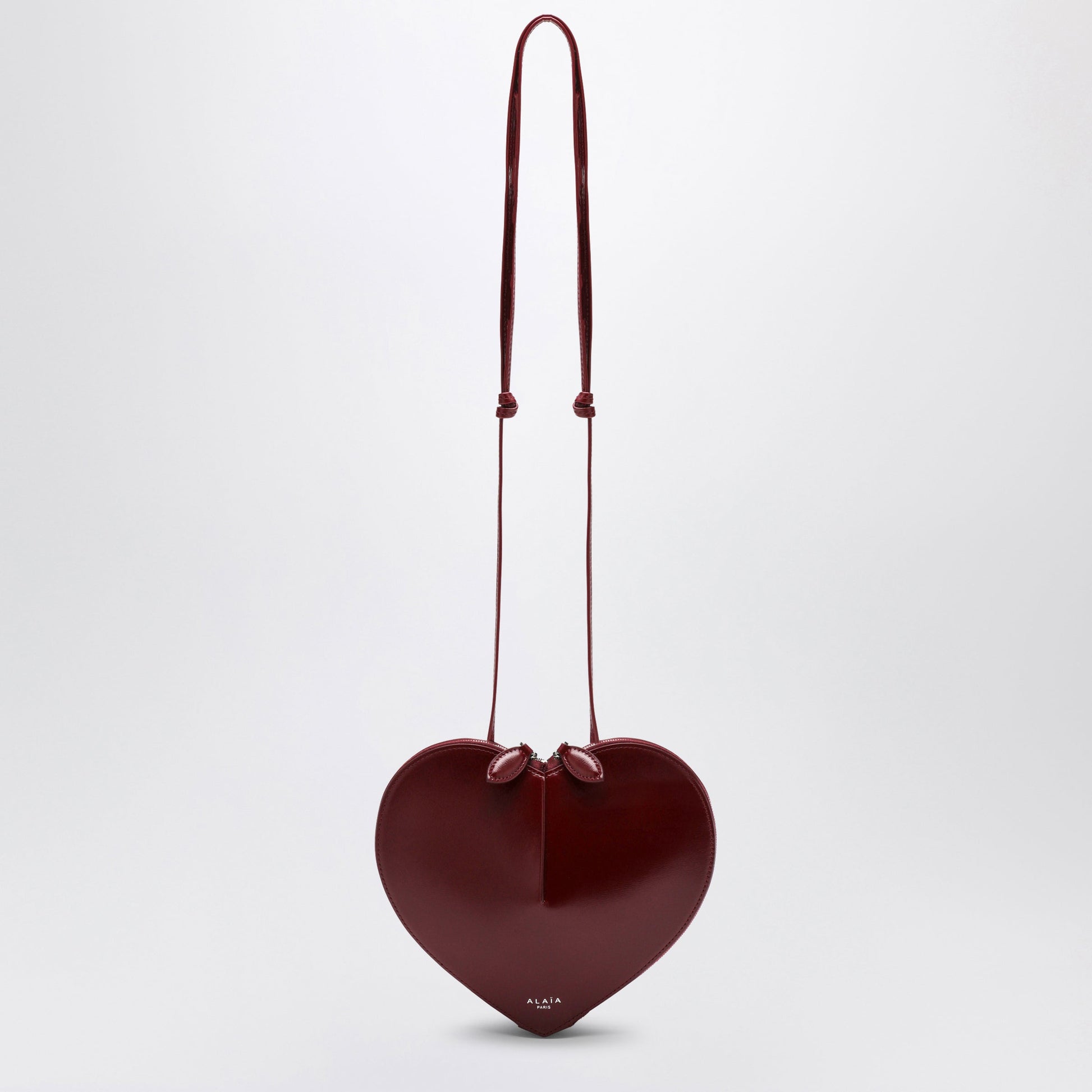 Alaia Le Coeur Bordeaux Leather Bag Women ALAIA
